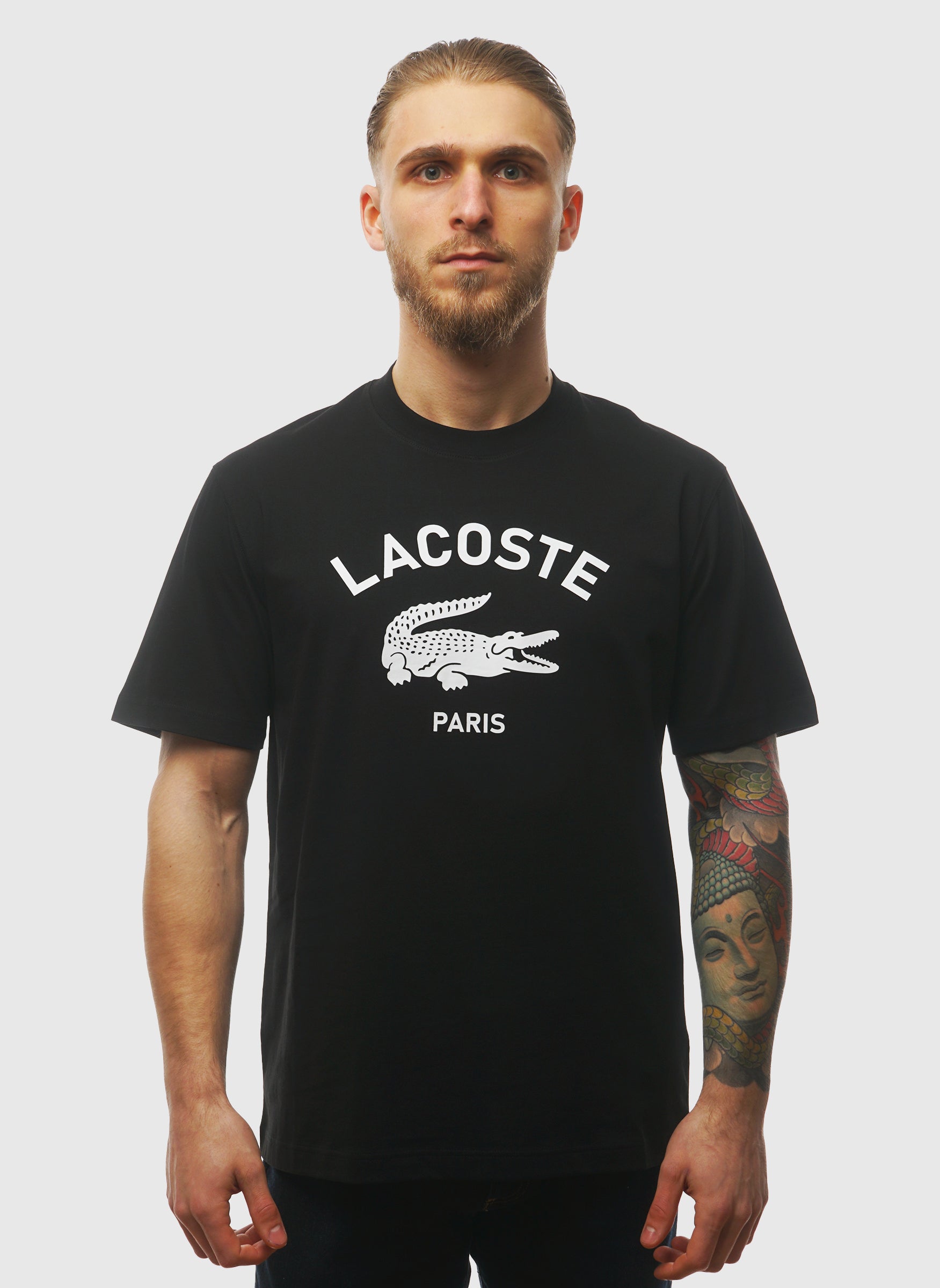 Signature Print T-Shirt - Black