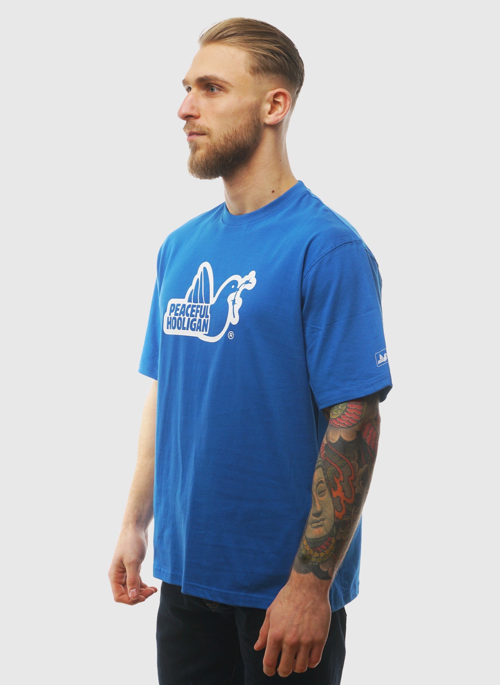 Outline Dove T-Shirt - Cobalt