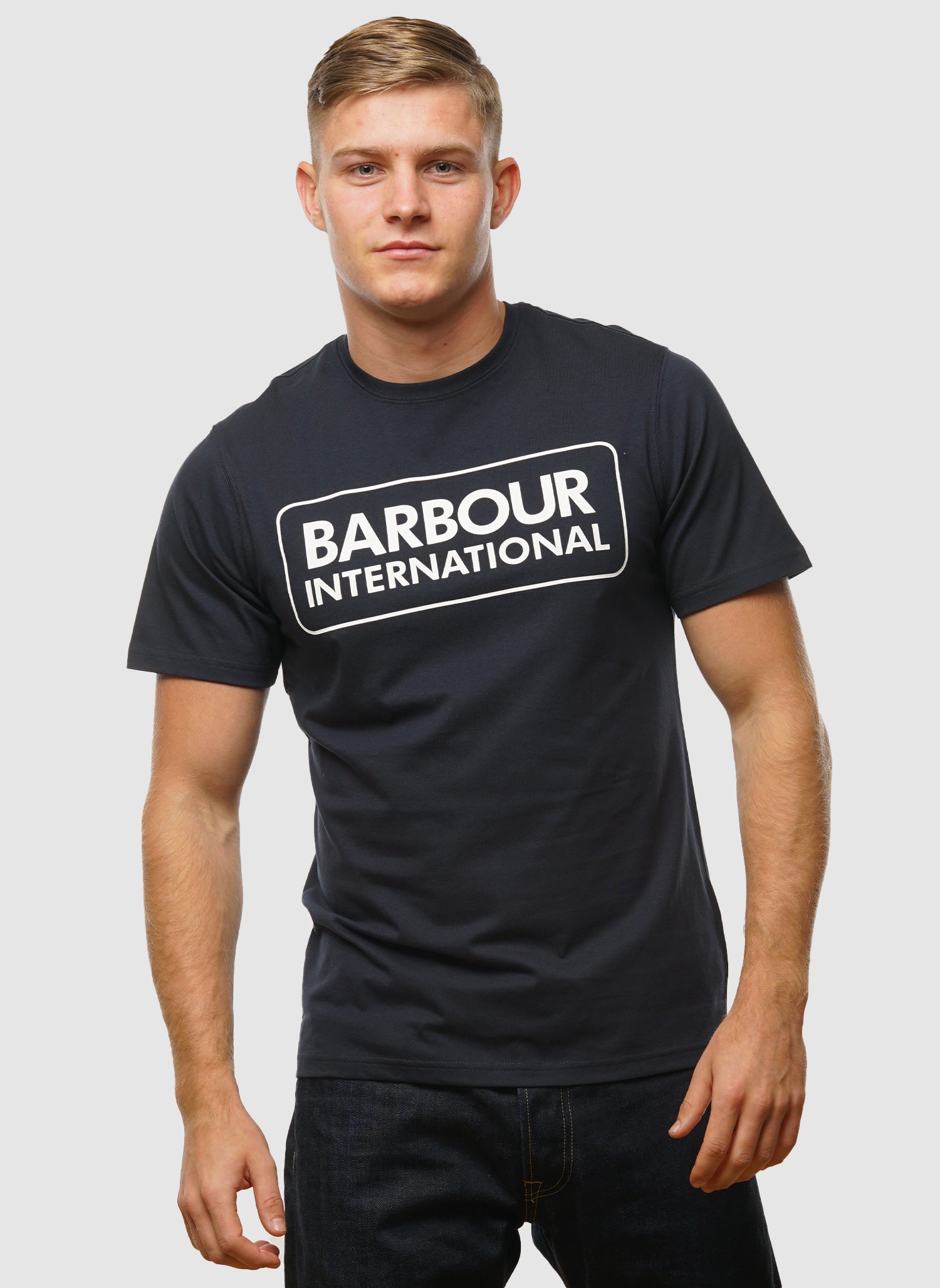 Essential Large Logo T-Shirt - Navy