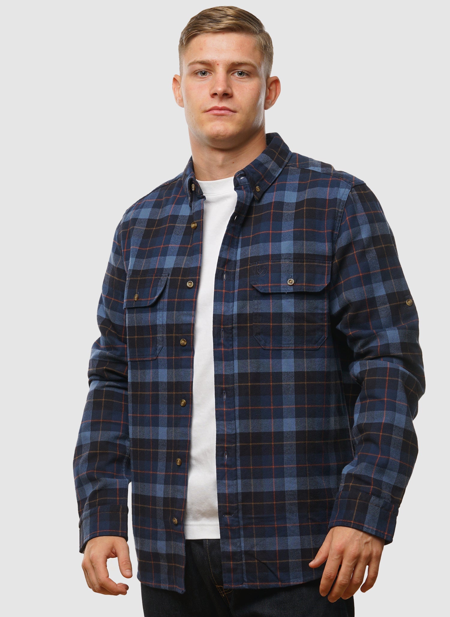 Singi Flanellhemd – Dunkelblau/Indigoblau