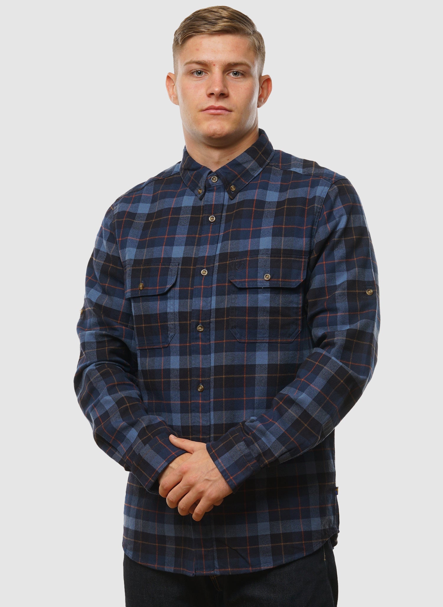 Singi Flanellhemd – Dunkelblau/Indigoblau