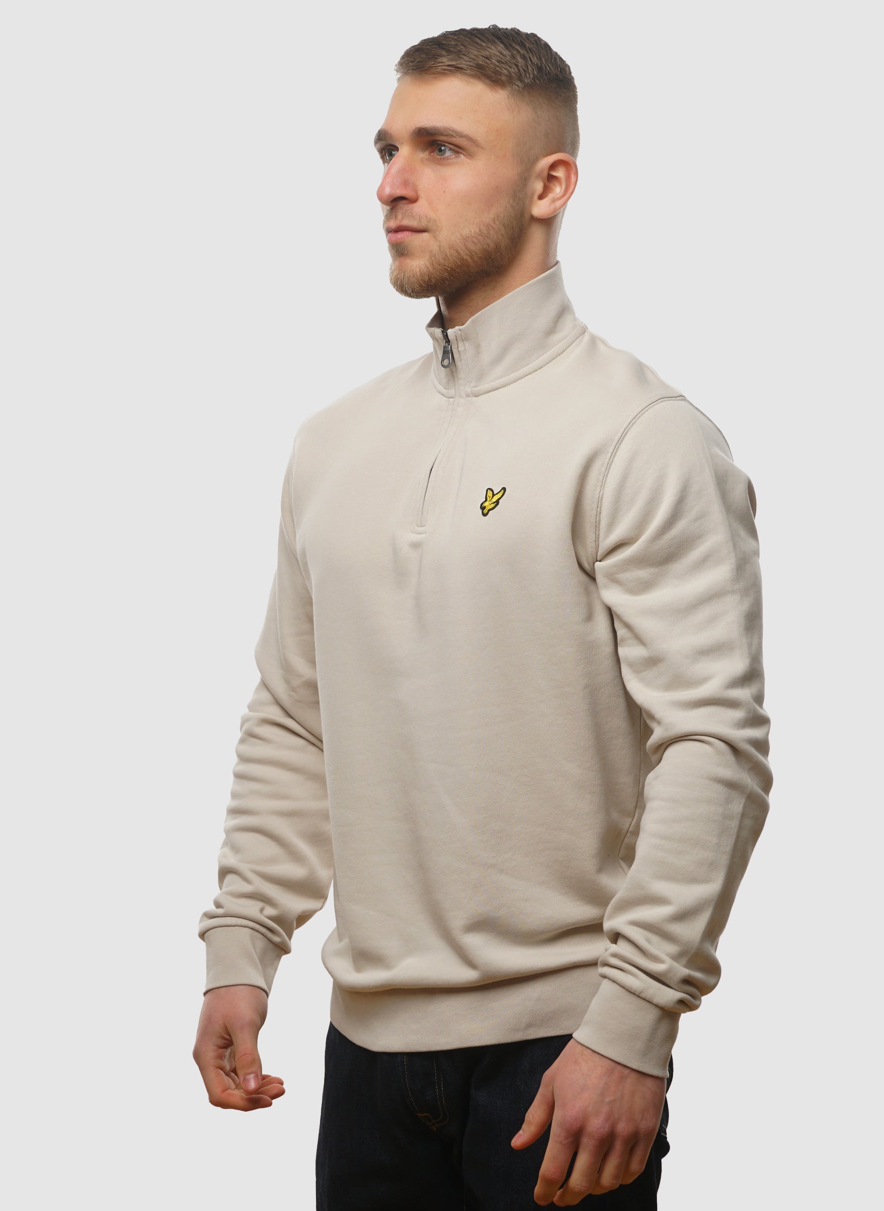 Loopback 1/4 Zip Sweatshirt - Cove