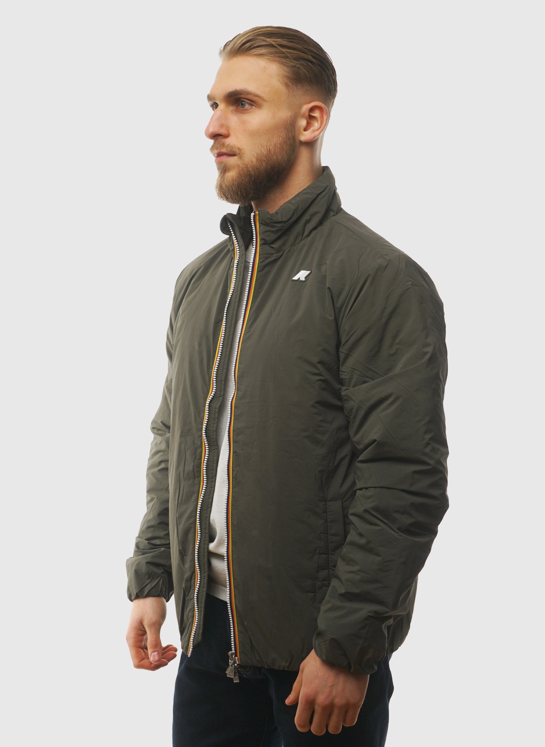 Valentine Plain Warm Jacket - Green Blackish