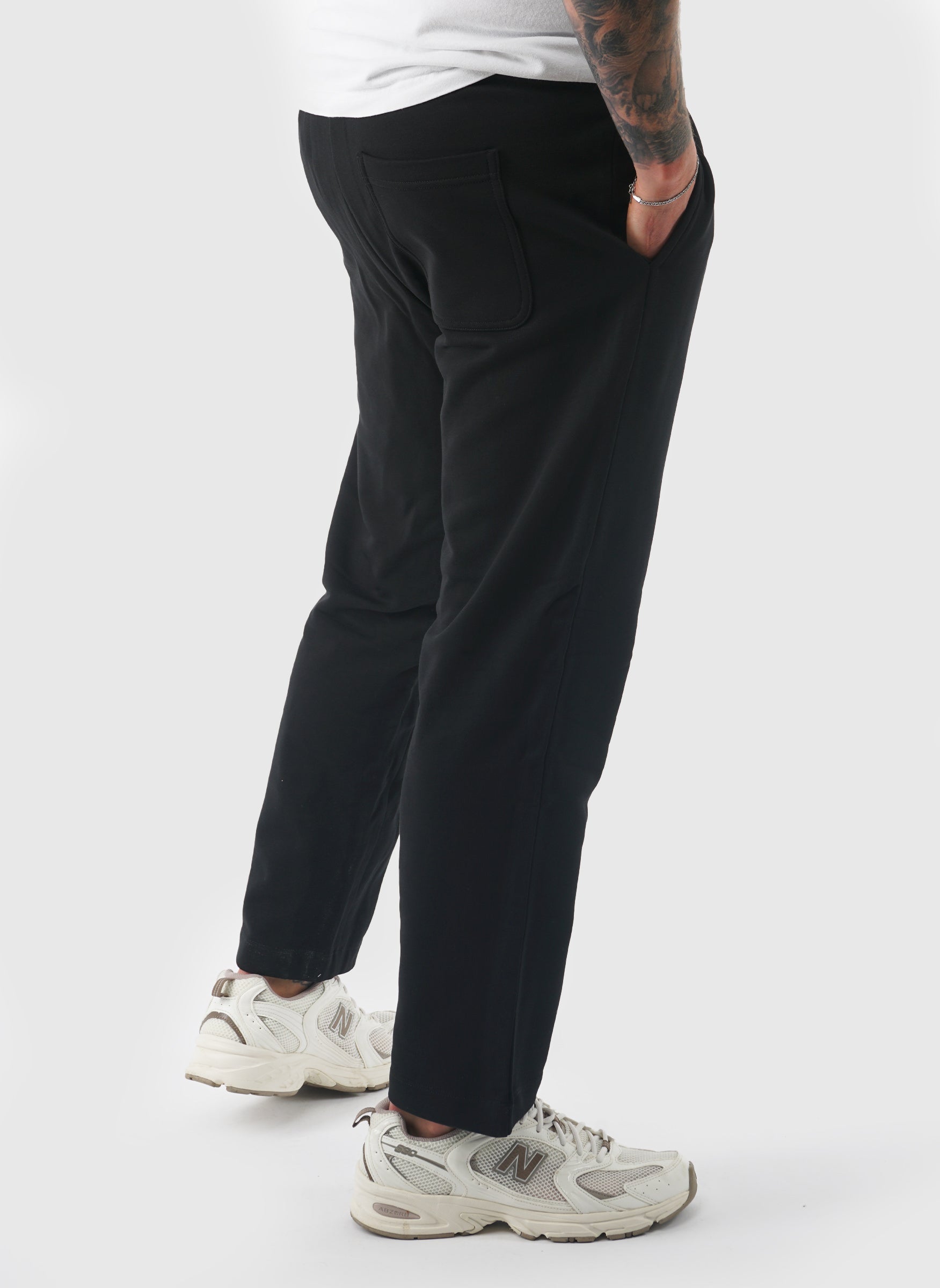Straight Leg Jogger - Jet Black