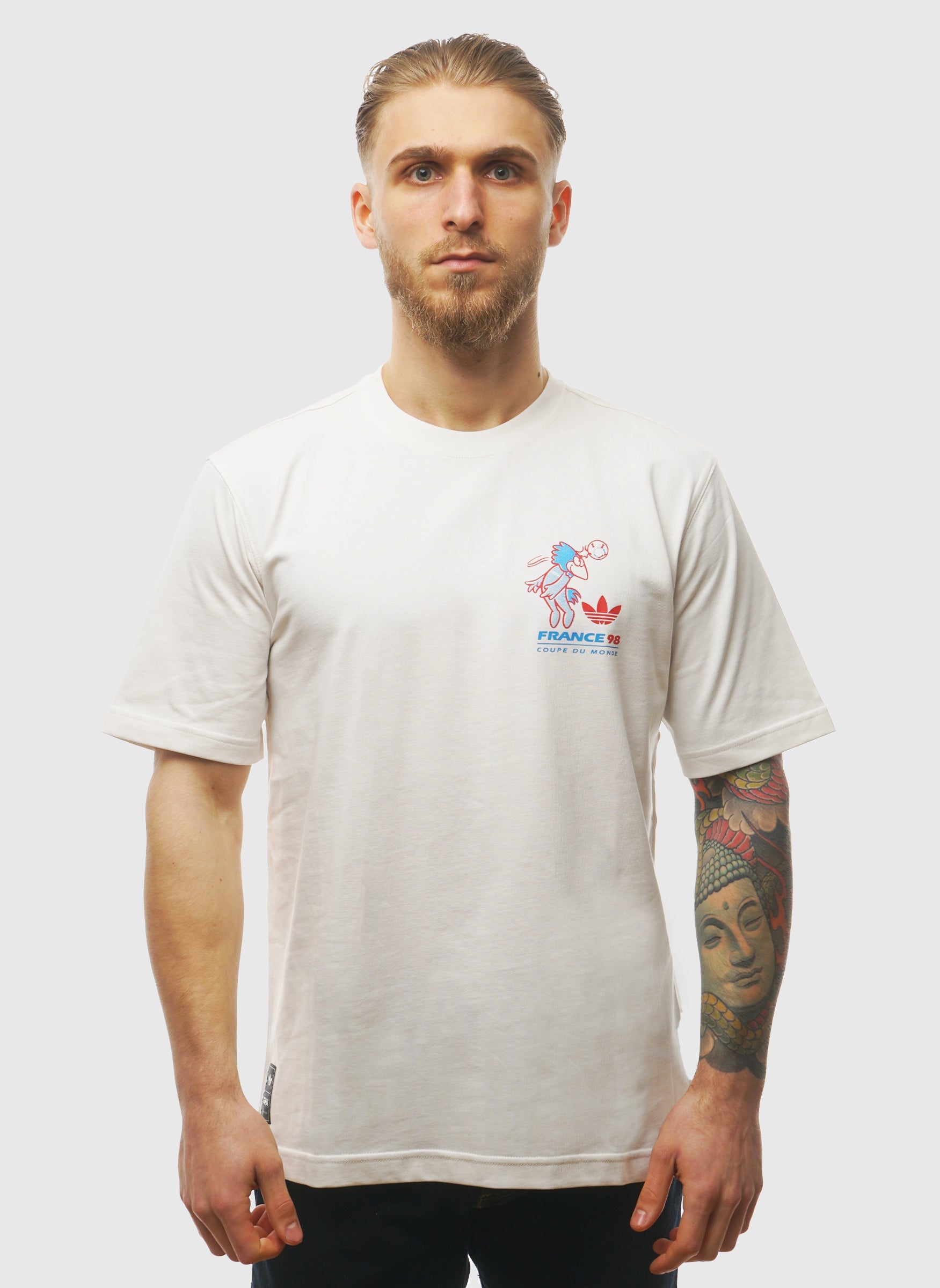 Frankreich 98 Footix T-Shirt - Clowd White