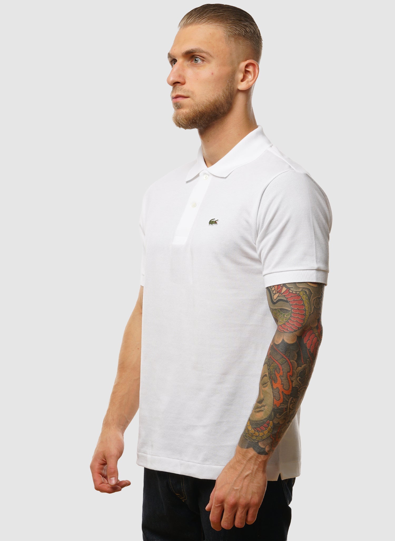 Piqué-Poloshirt – Weiß