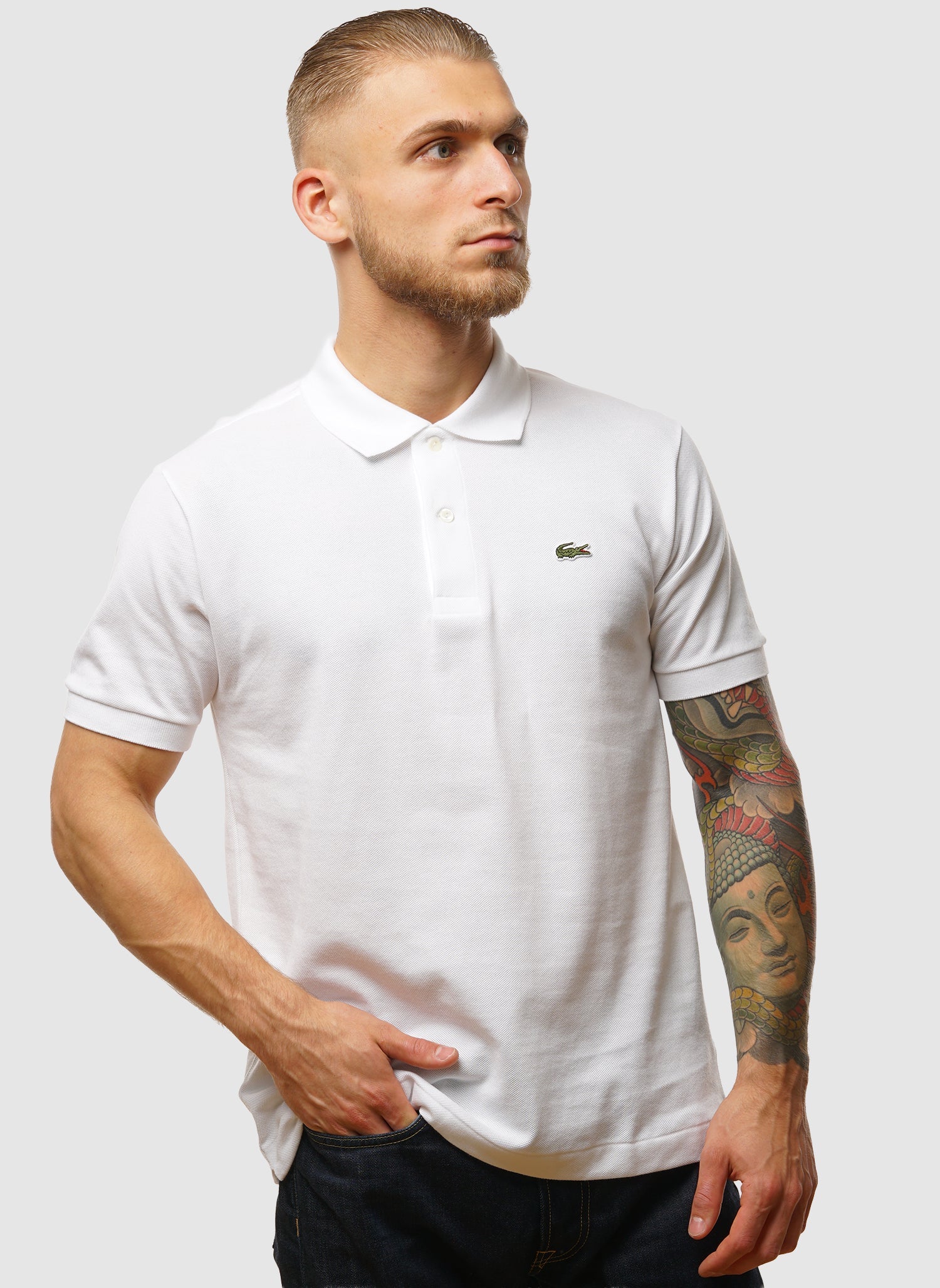 Piqué-Poloshirt – Weiß