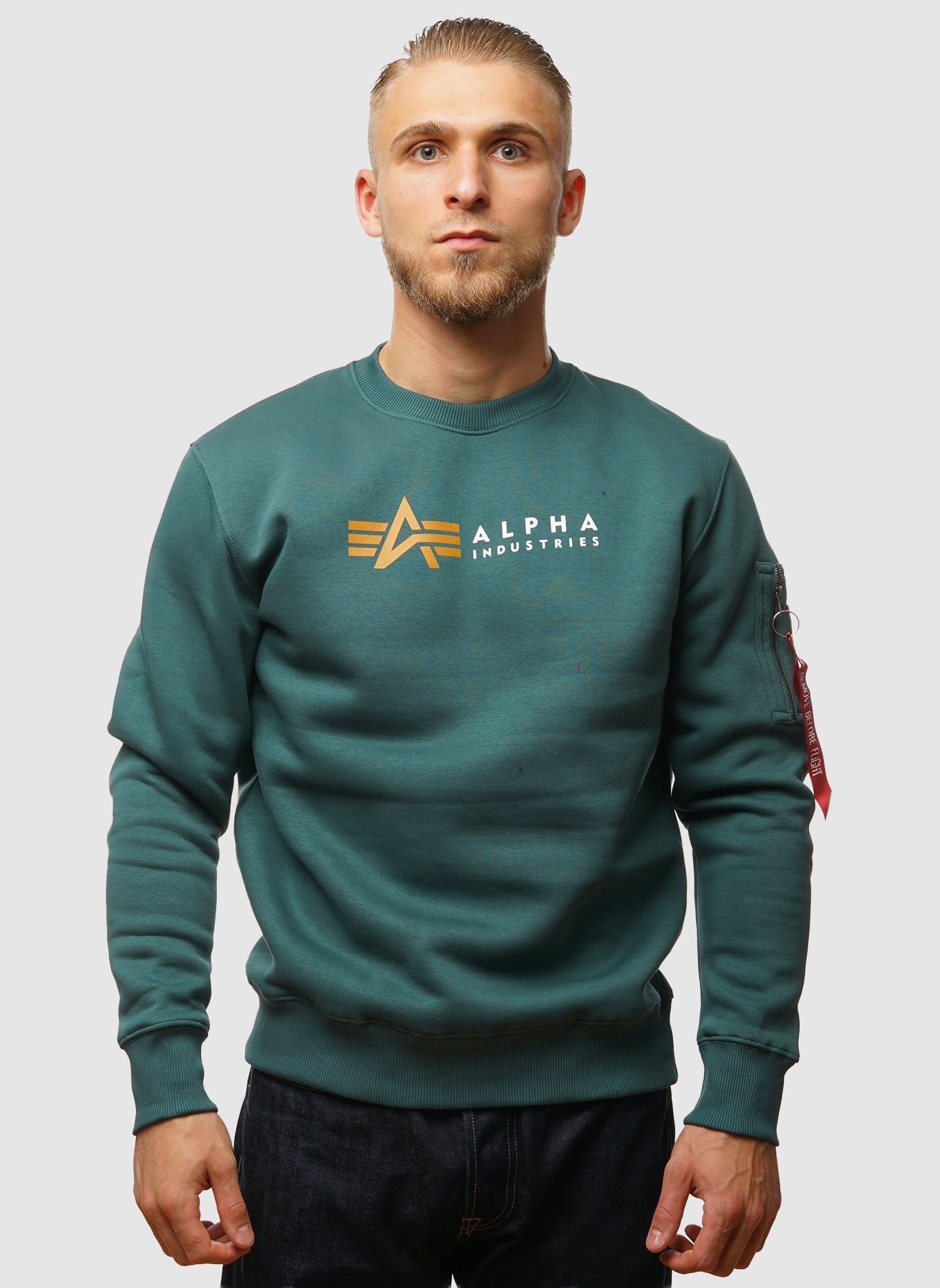 Alpha Label Sweatshirt - Force Green