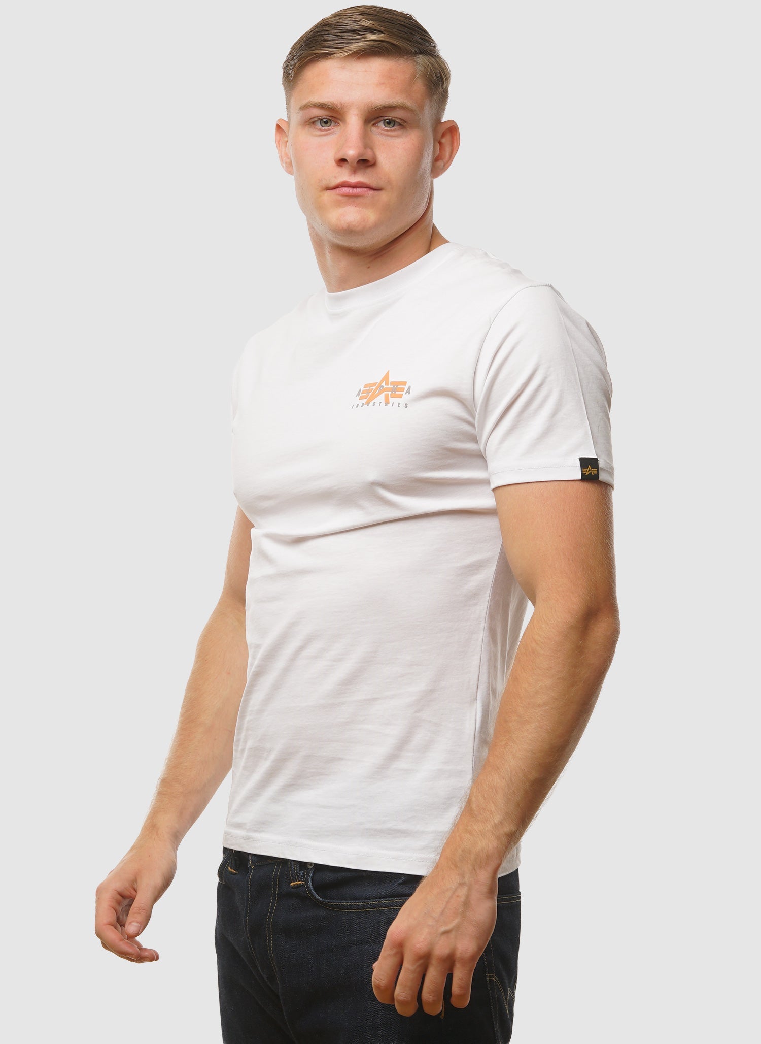 Puff Print Logo Back Print T-Shirt - White