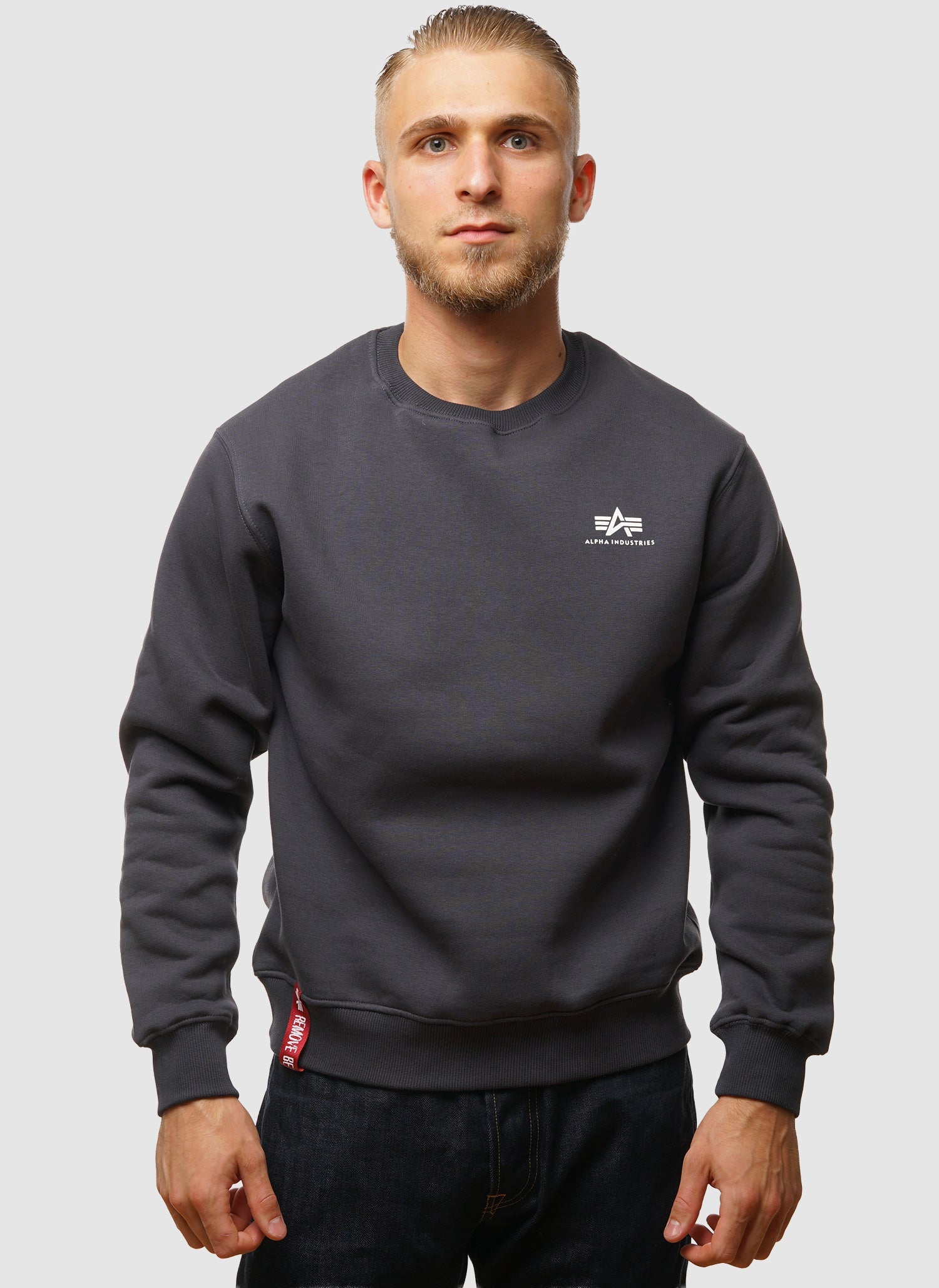 Basic Small Logo Sweatshirt - Navy