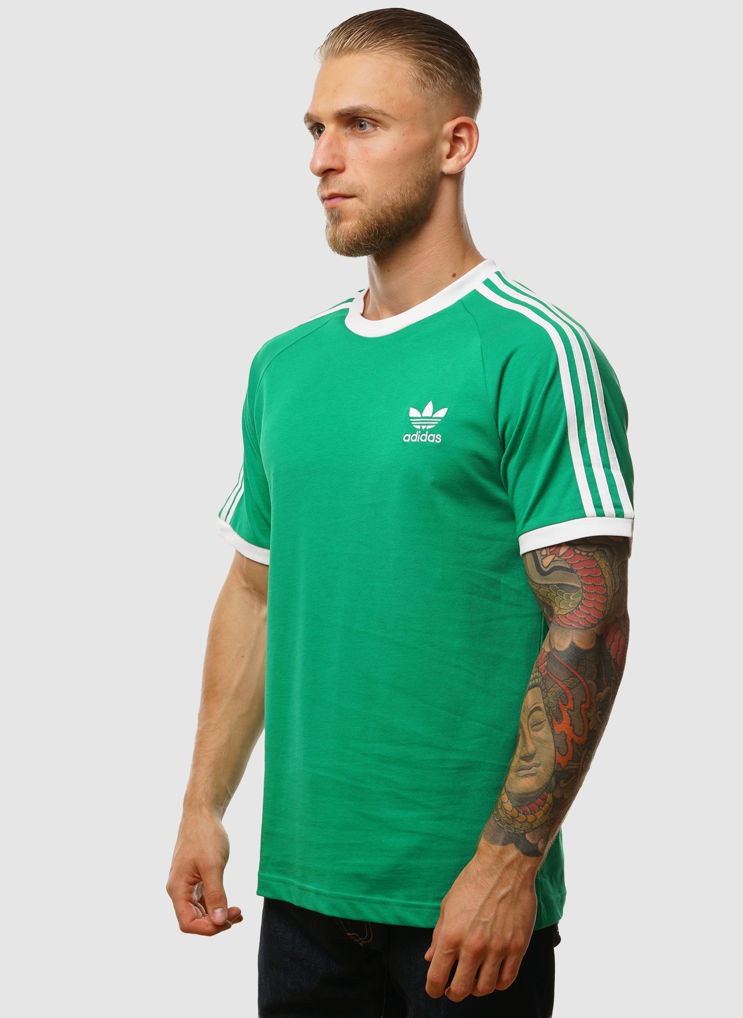 3-Stripes T-Shirt - Green/White
