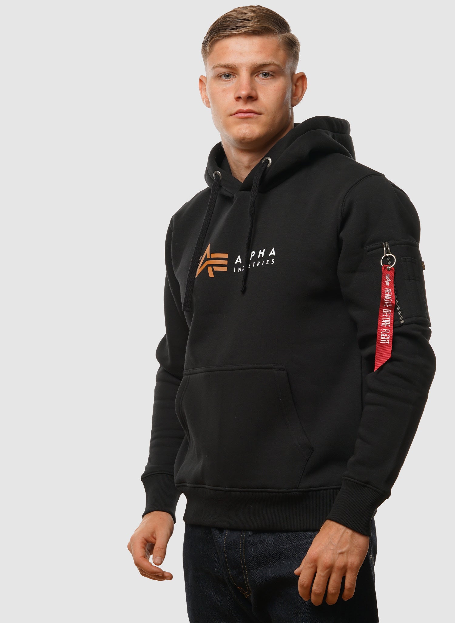Alpha Label Hoody - Black