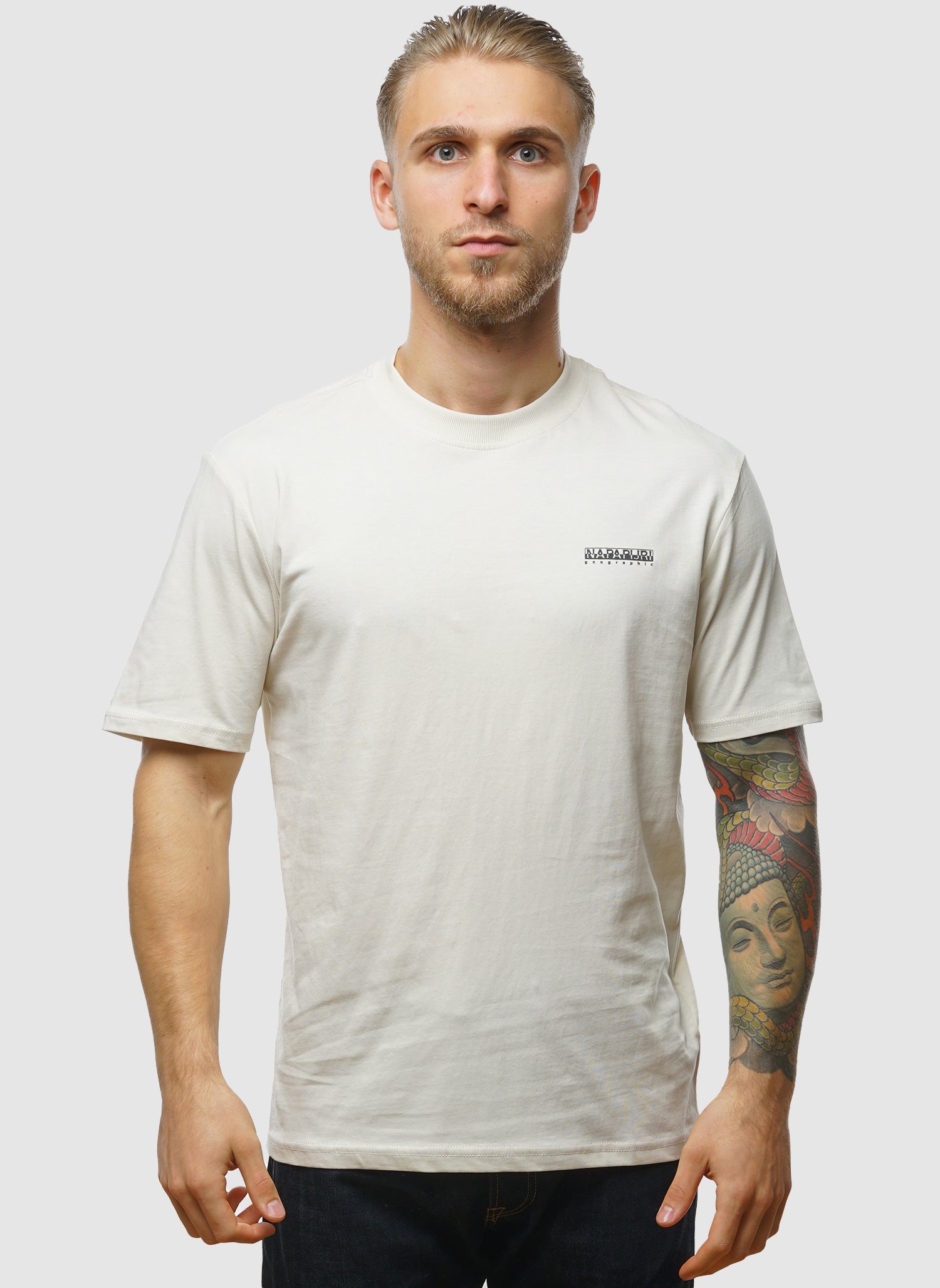 S-Small Box T-Shirt - Beige Dimity