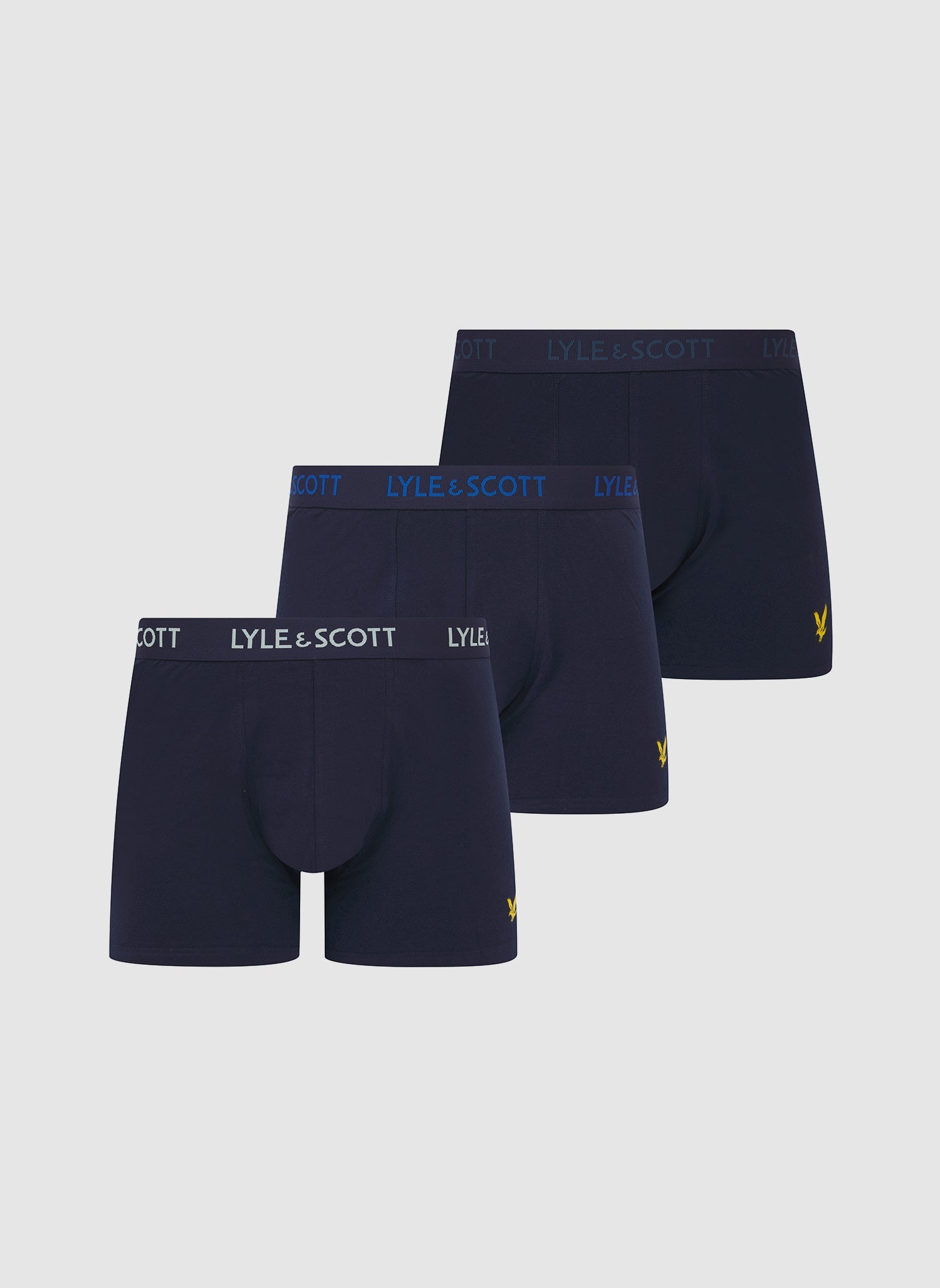 Three Pack Barclay Trunk - Peacoat Multi Text Waistband