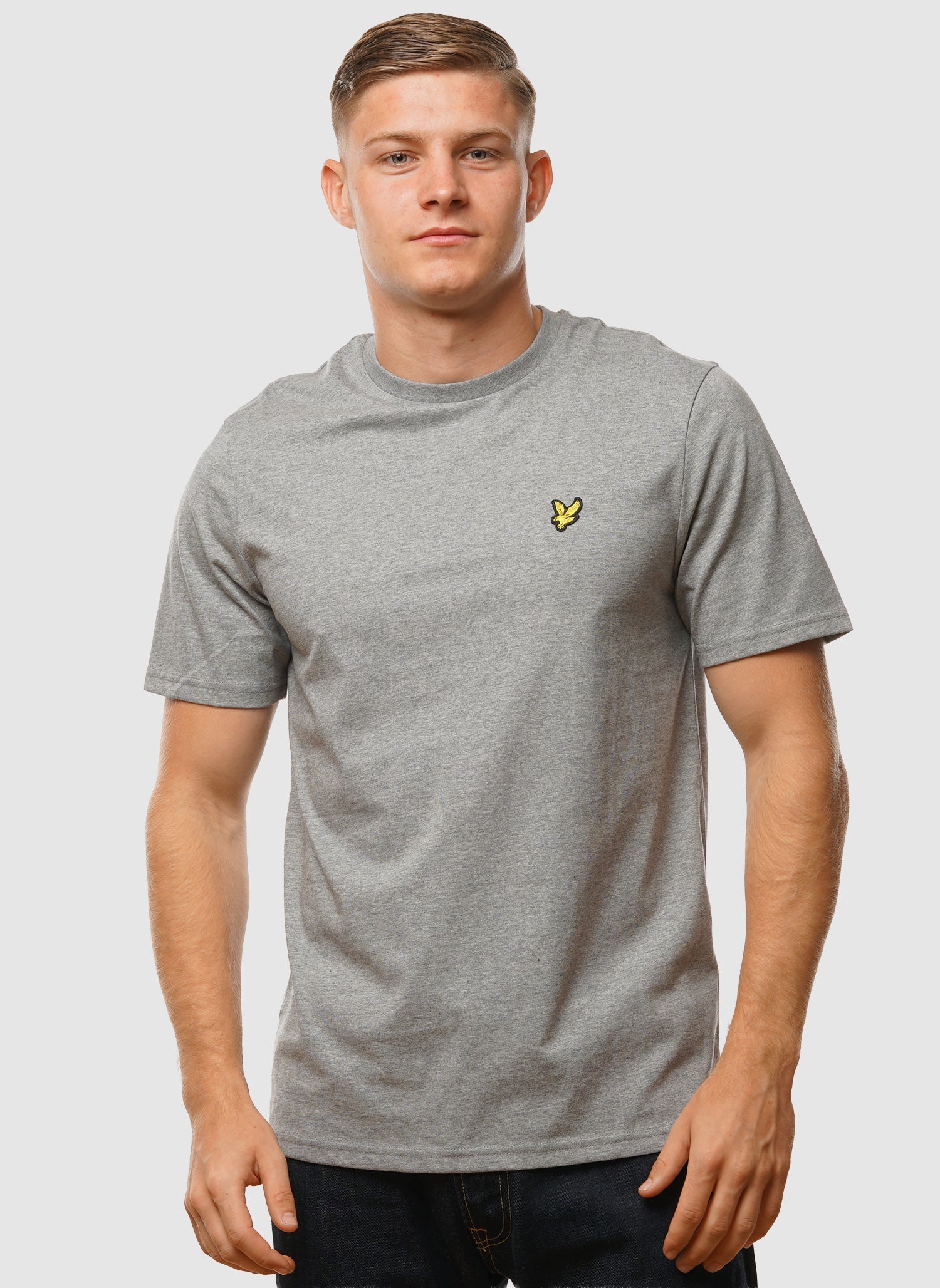 Plain T-Shirt - Mid Grey Marl