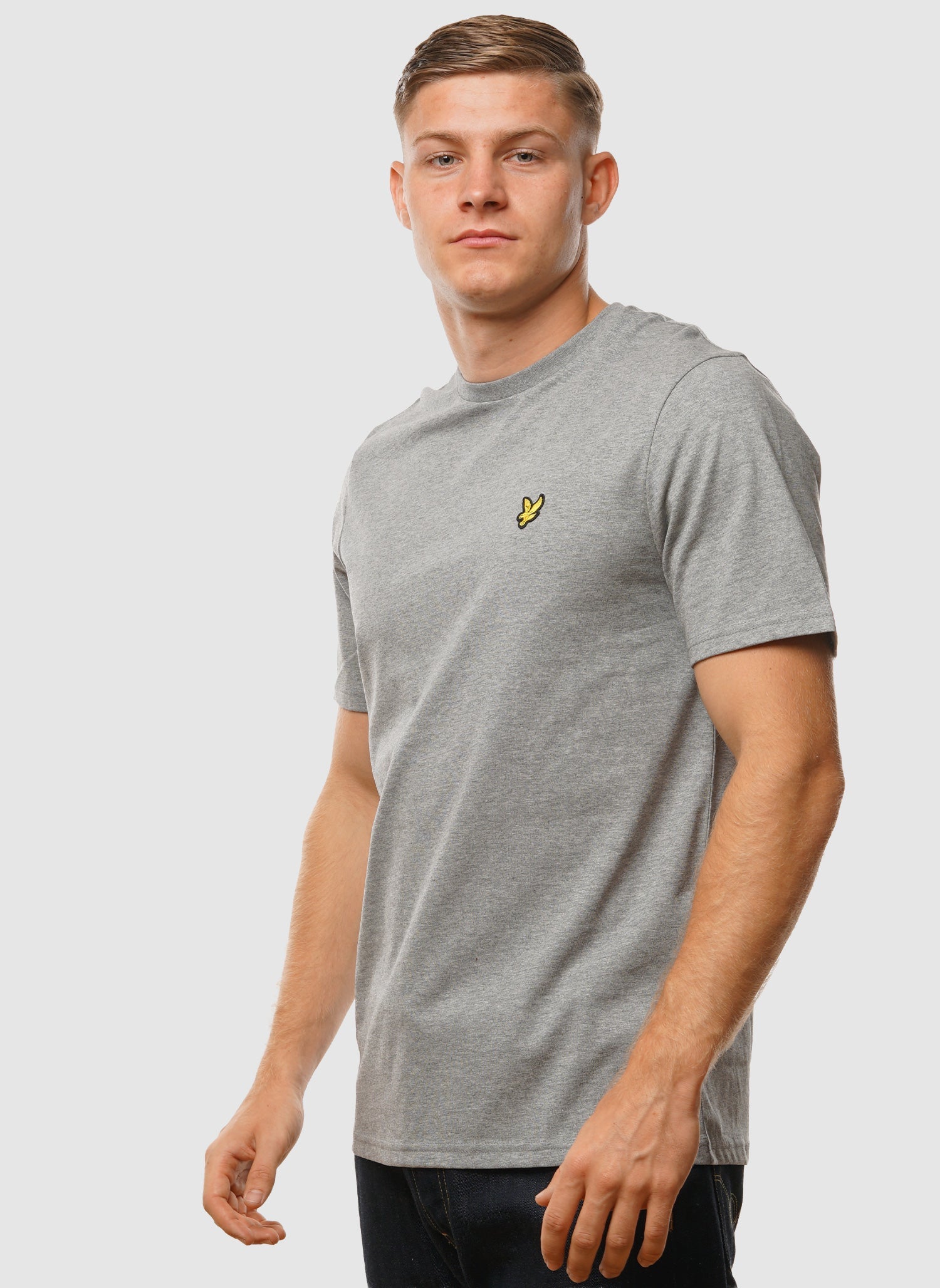 Plain T-Shirt - Mid Grey Marl