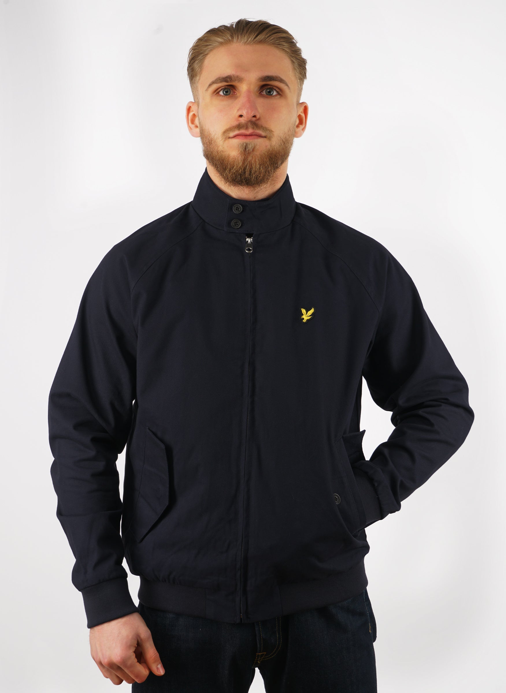 Cotton Harrington Jacket - Dark Navy