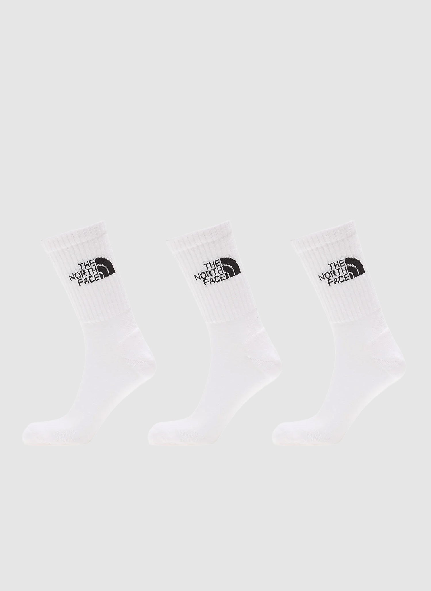 Three Pack Standard Crew Socks - White