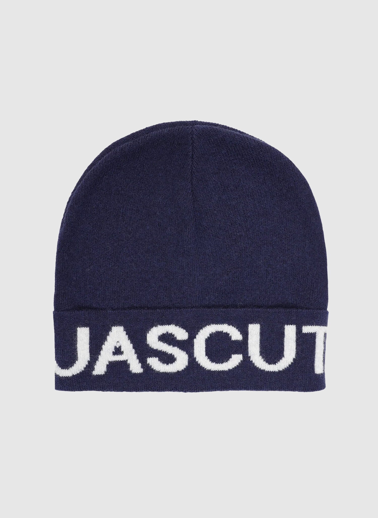 Wool Logo Beanie - Navy