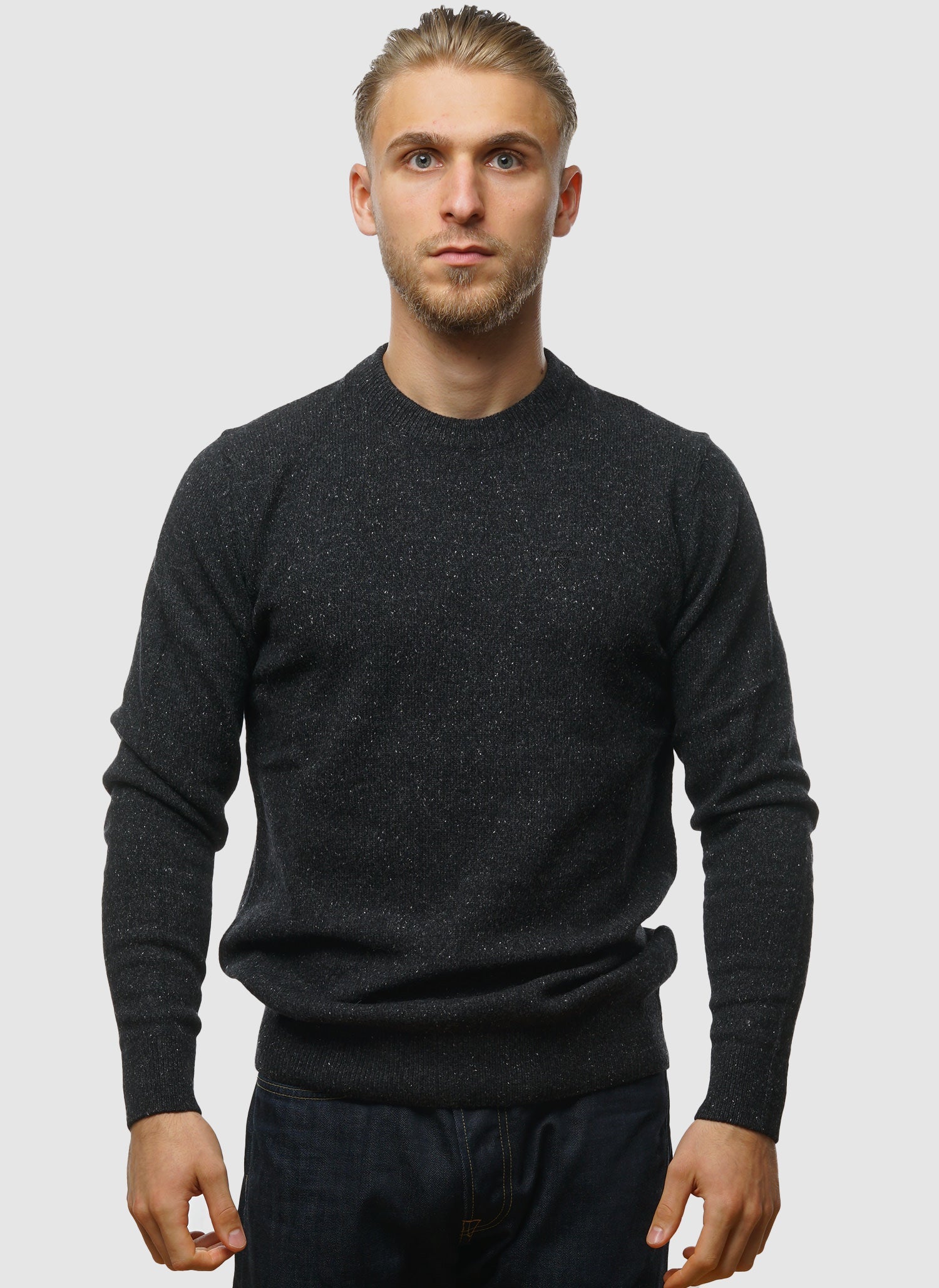 Tisbury Pullover mit Rundhalsausschnitt – Schwarz 