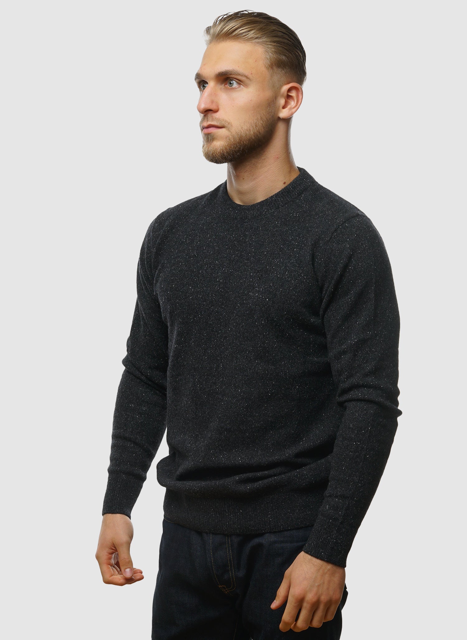 Tisbury Pullover mit Rundhalsausschnitt – Schwarz 