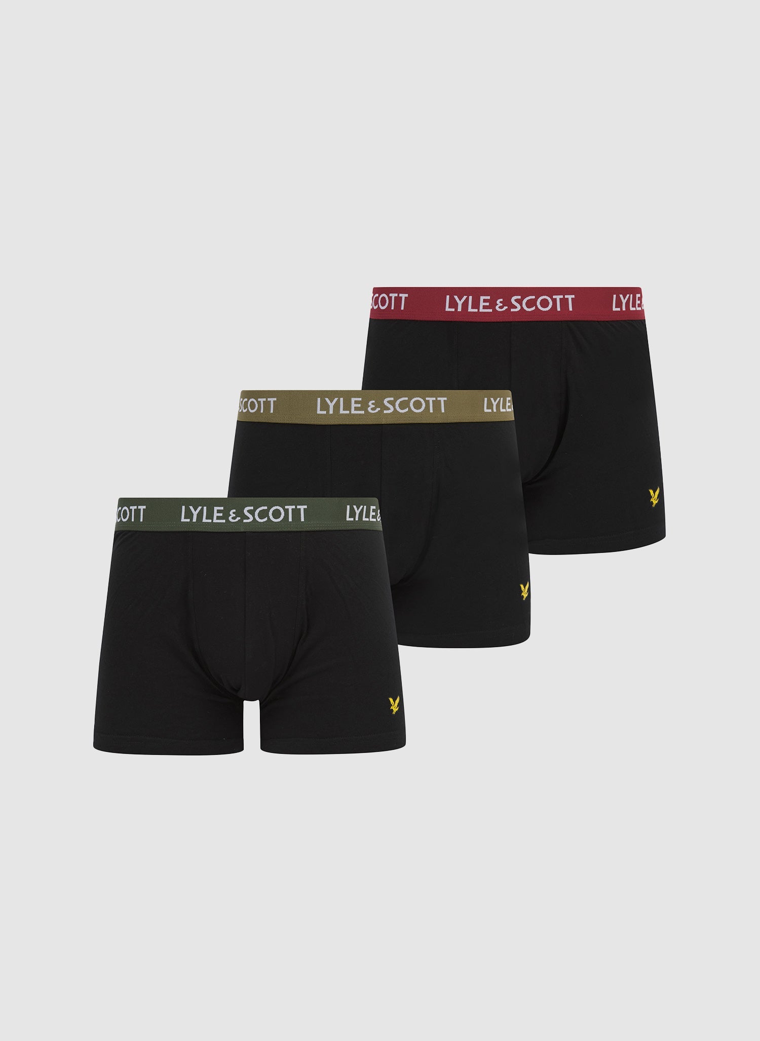 Three Pack Barclay Trunk - Black Multi Waistband