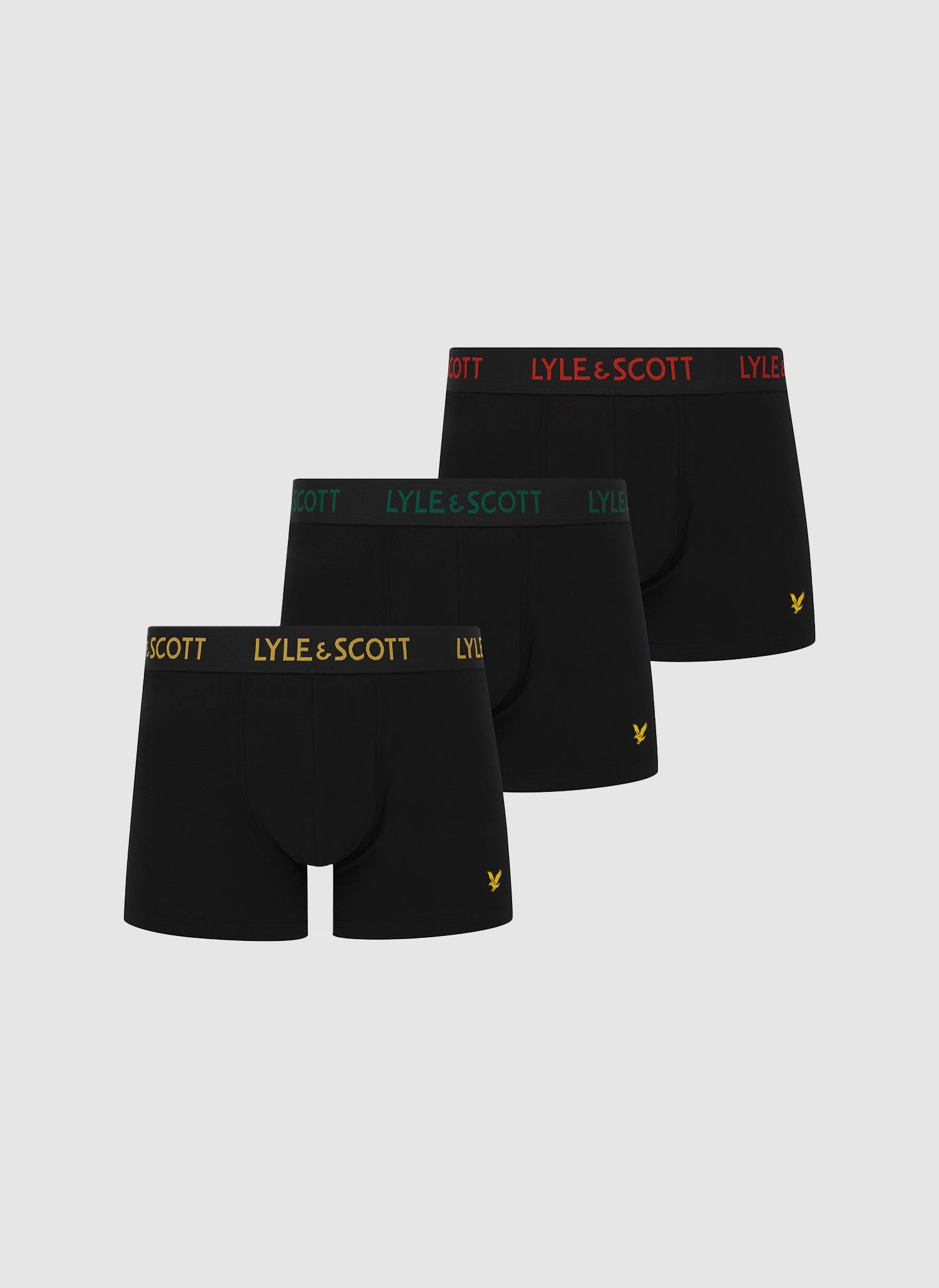 Three Pack Barclay Trunk - Black Text Waistband