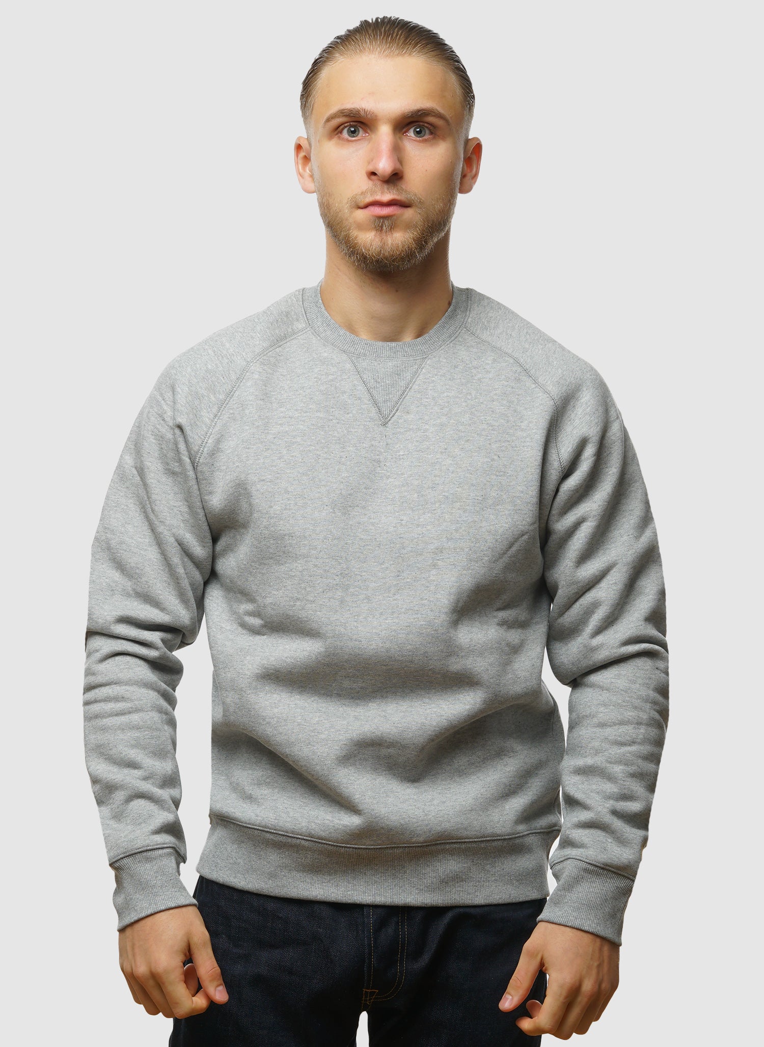 Chase Sweatshirt – Grau meliert/Gold