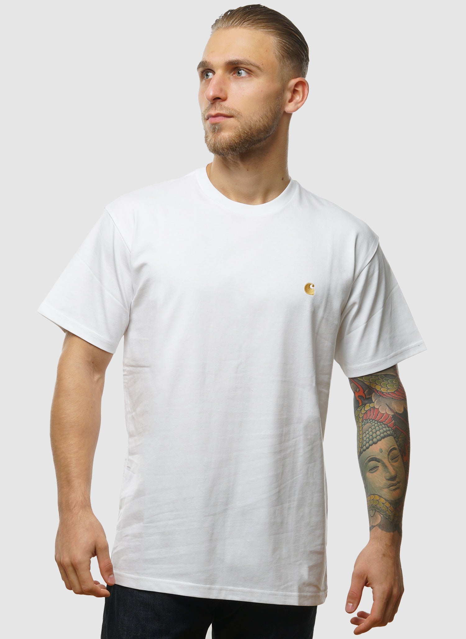 Chase T-Shirt - White/Gold