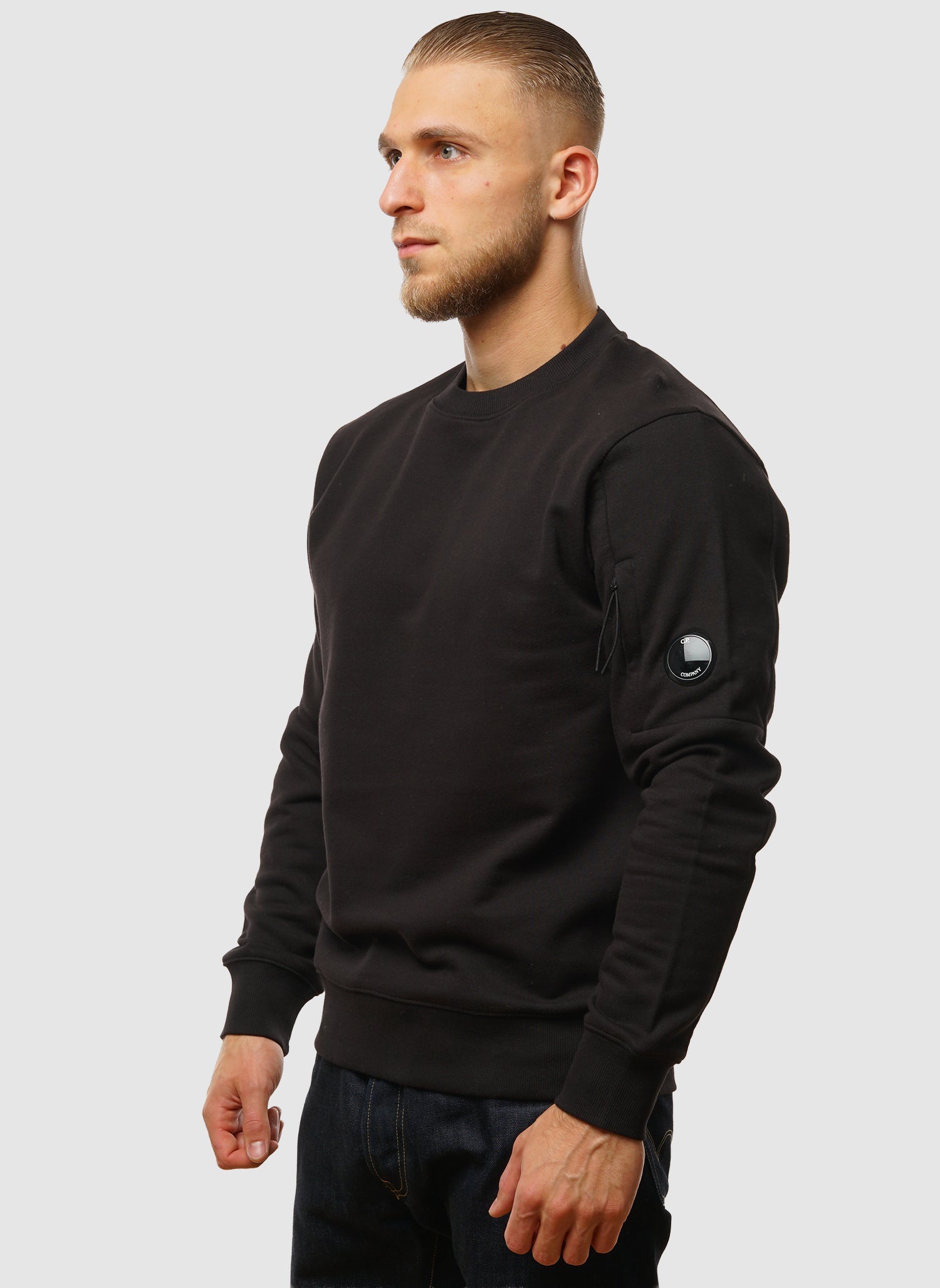 Lens Crew Neck Sweatshirt - Black 