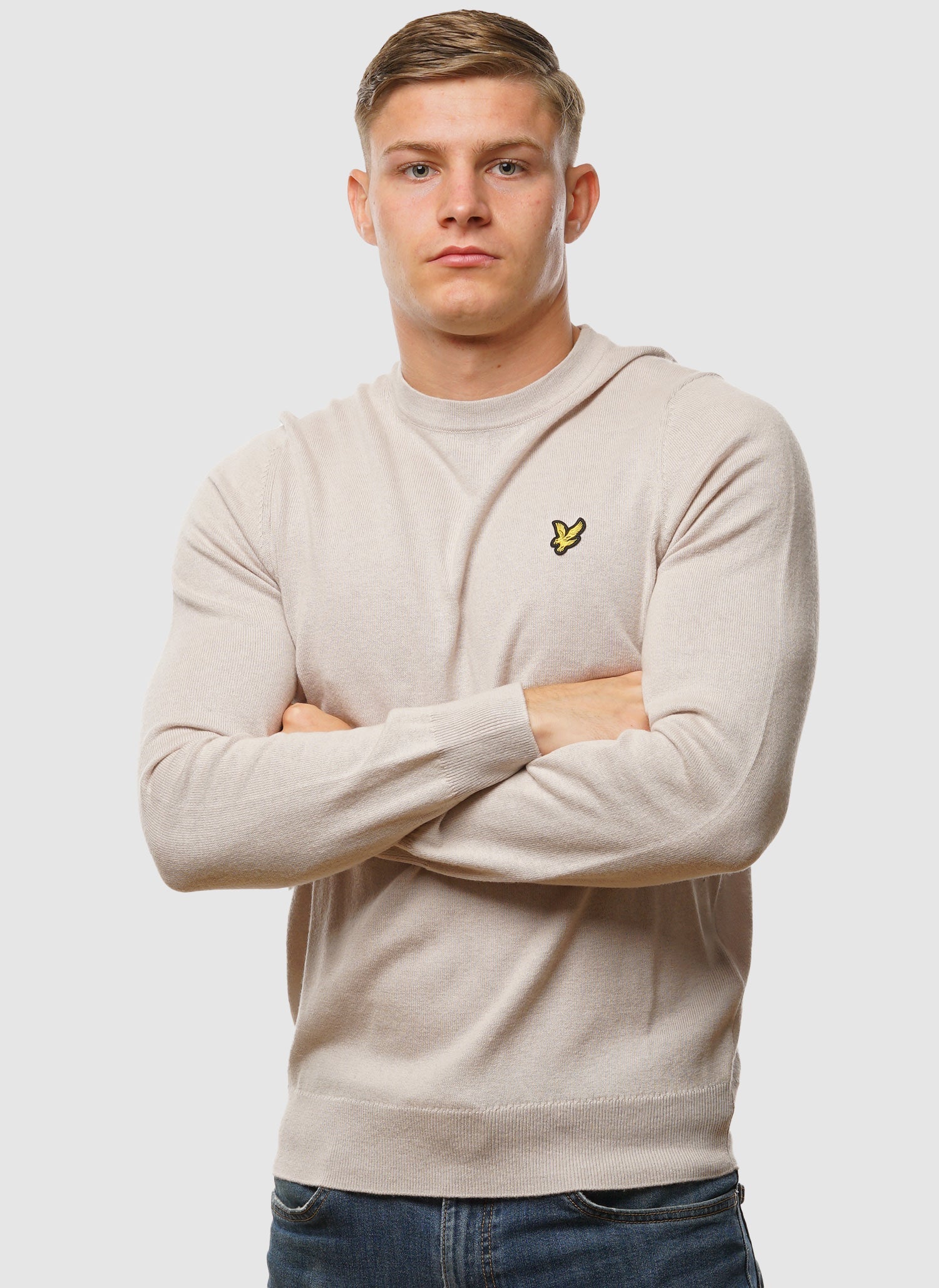 Cotton Merino 12gg Jumper - Cove