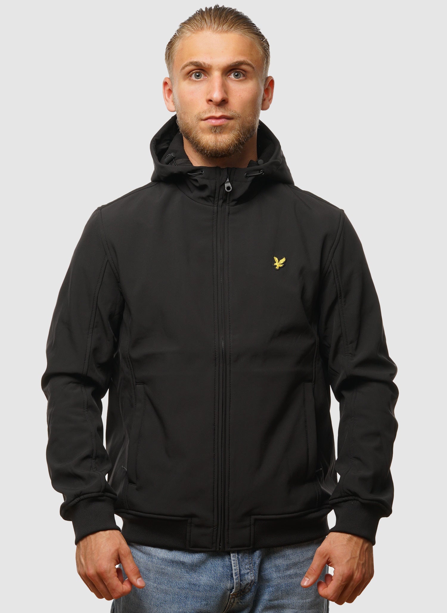 Fleece Back Softshell Jacket - Jet Black