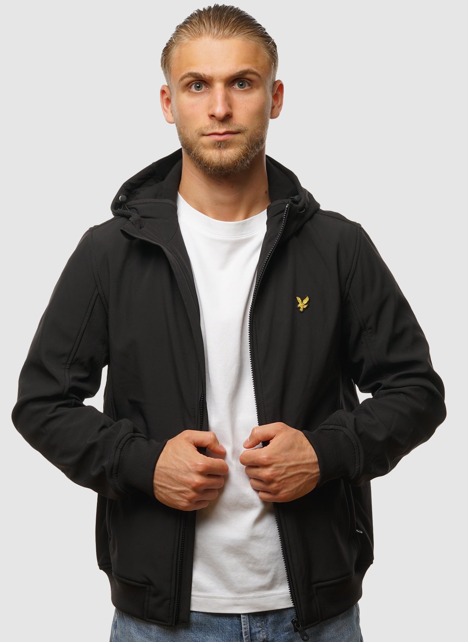 Fleece Back Softshell Jacket - Jet Black