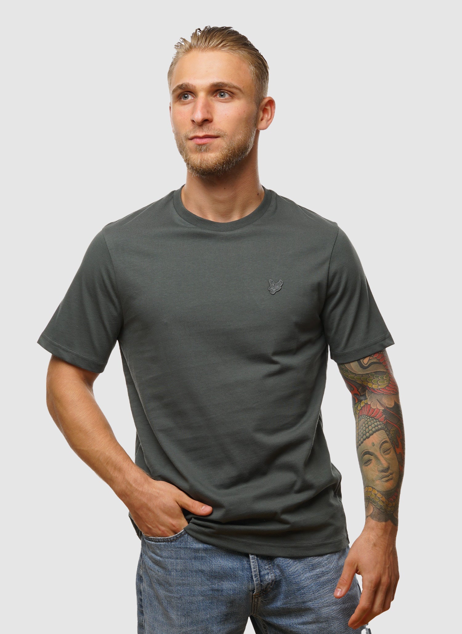 Tonal Eagle T-Shirt - Black Water
