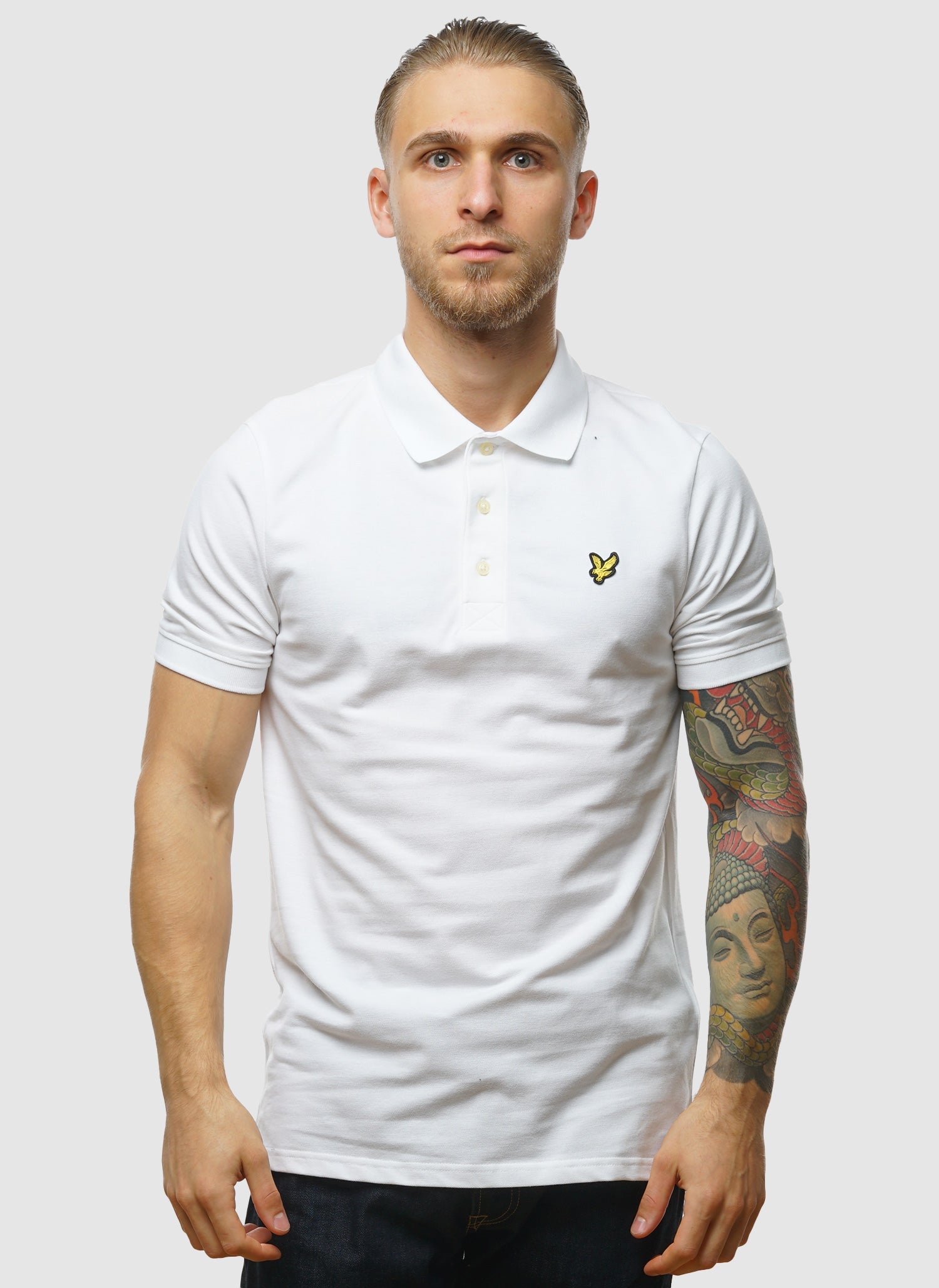 Plain Polo Shirt - White
