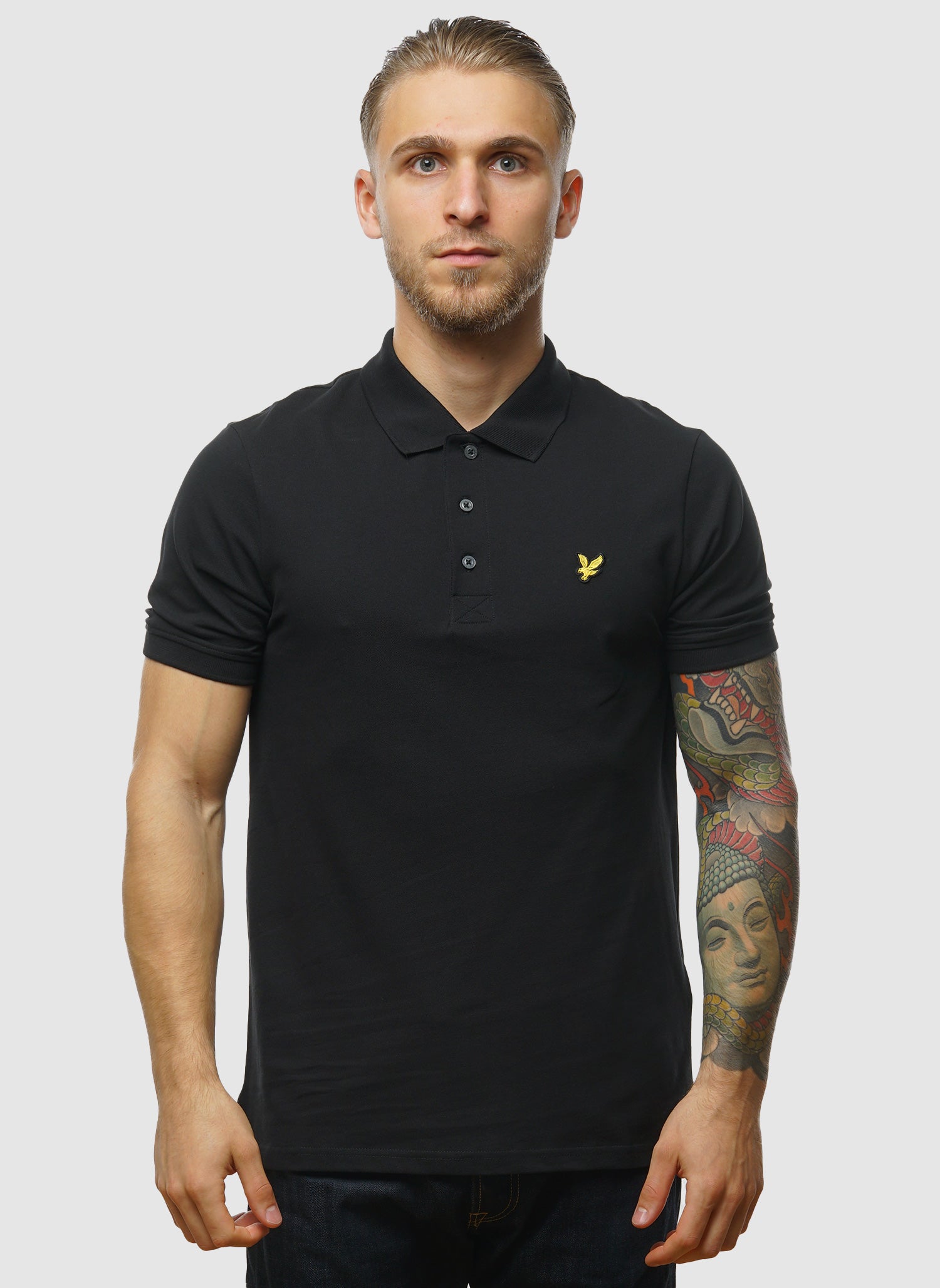 Plain Polo Shirt - Jet Black