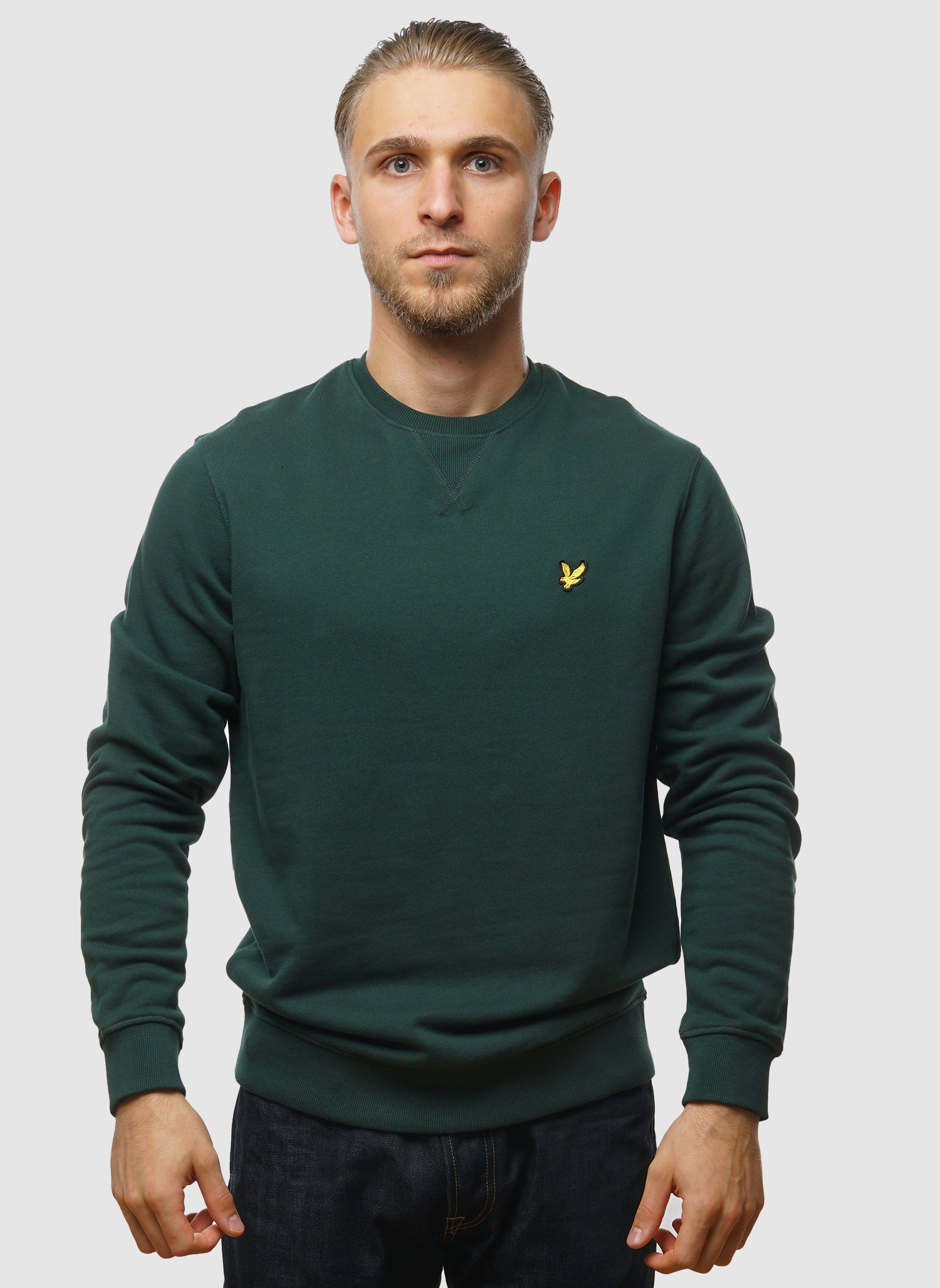 Crew Neck Sweatshirt - Dark Green
