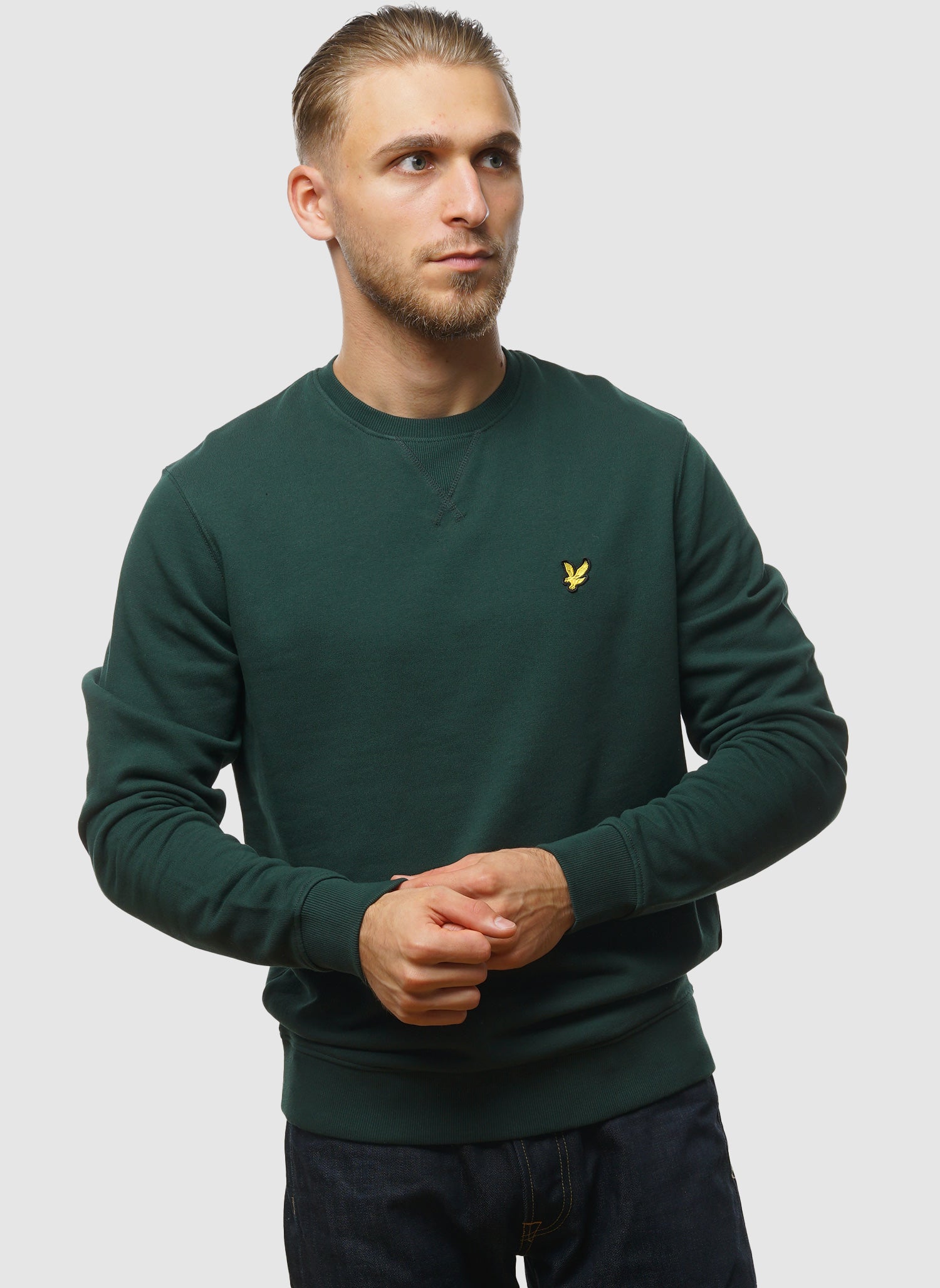 Crew Neck Sweatshirt - Dark Green