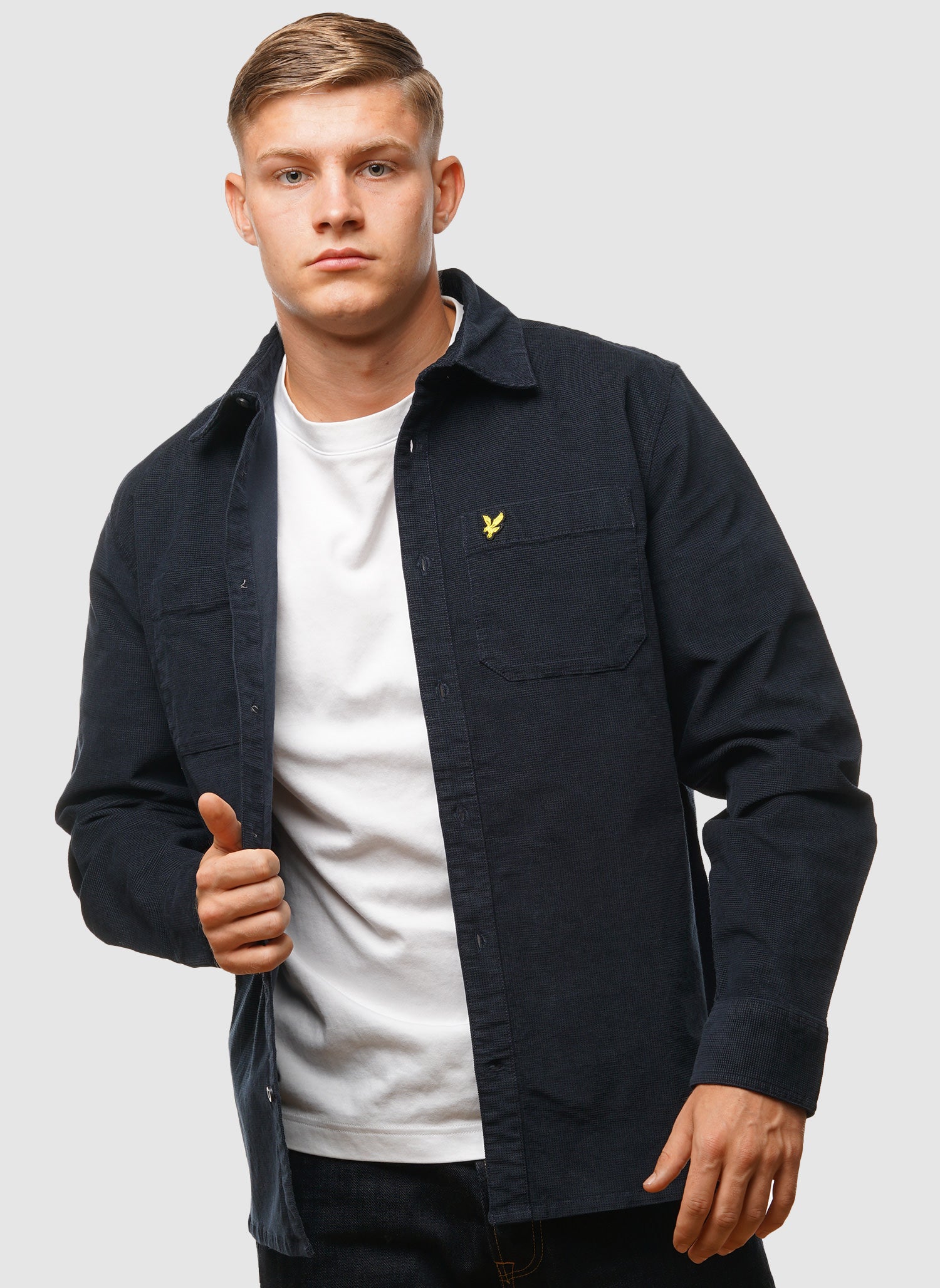 Corduroy Hemd - Dark Navy