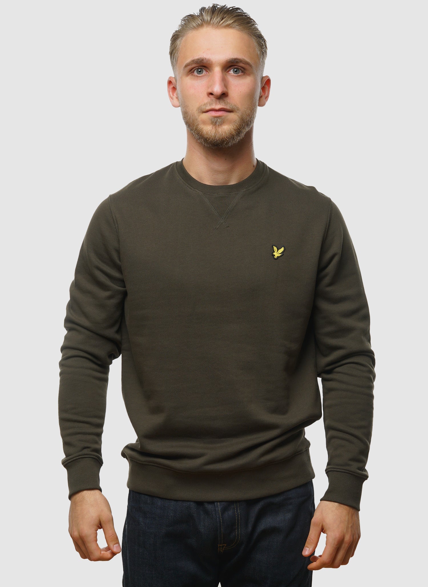 Crew Neck Sweatshirt - Olive