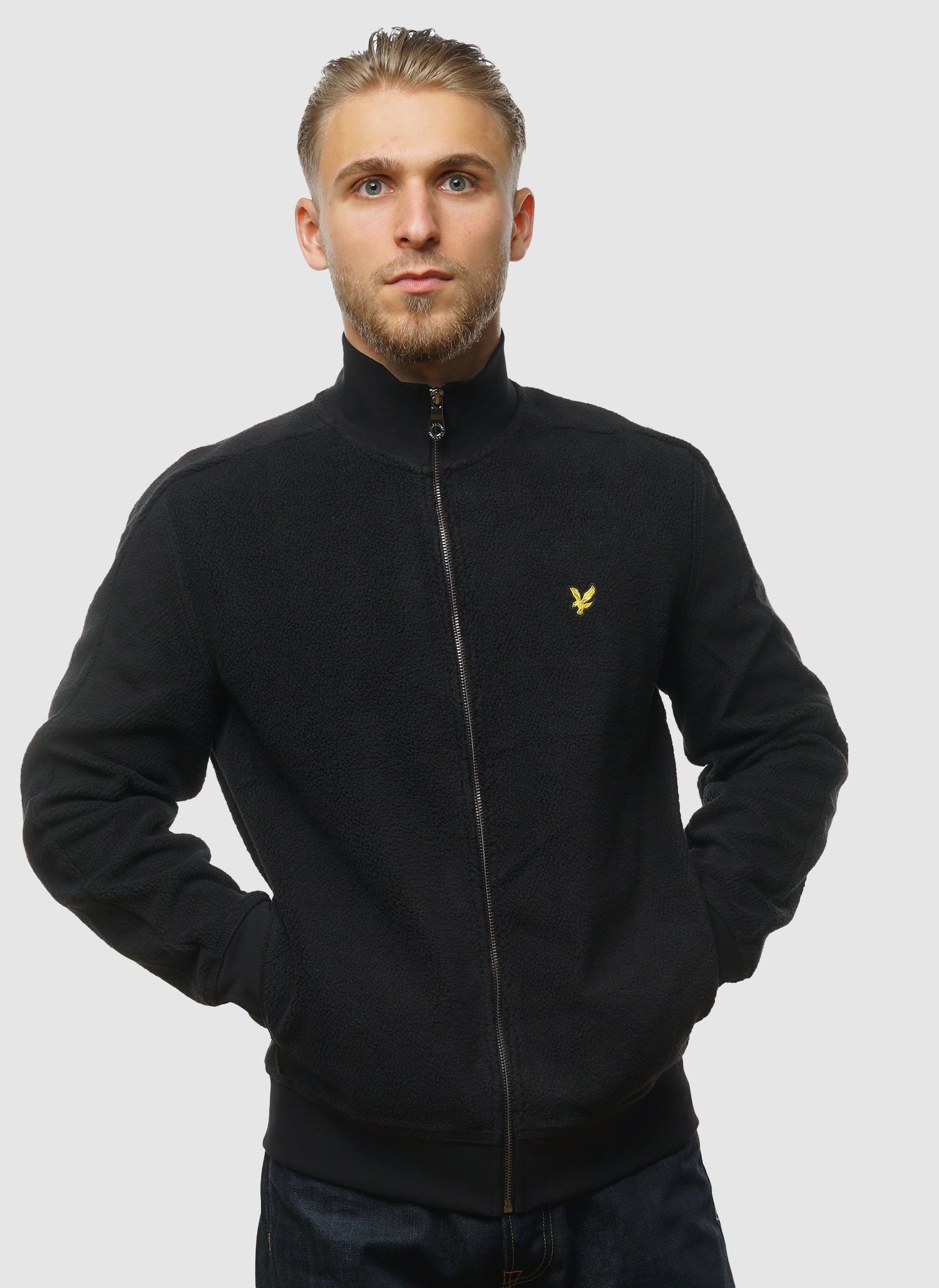 Polar Fleece Track Jacket - Jet Black