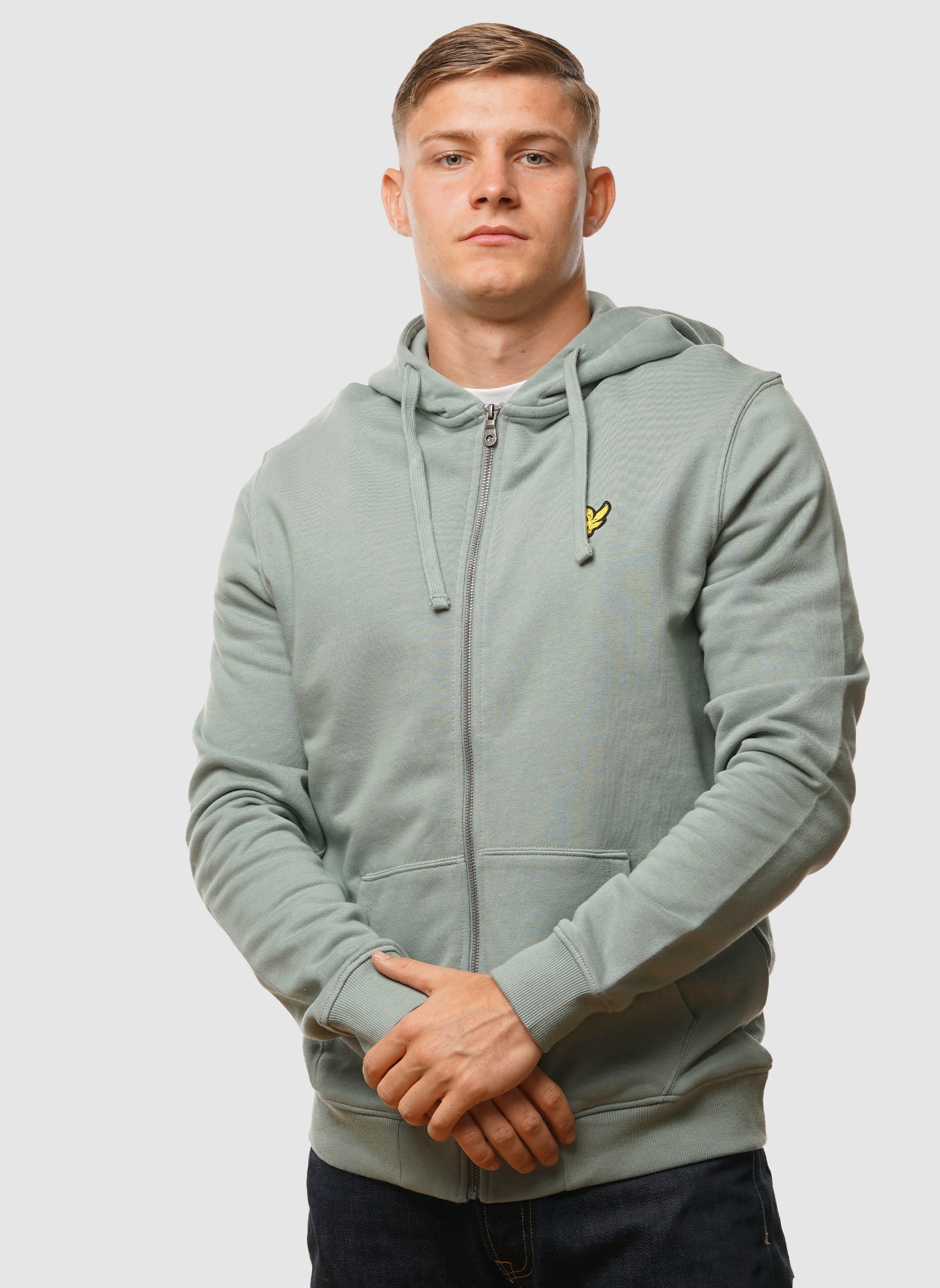 Zip Through Hoodie - Cold Mint