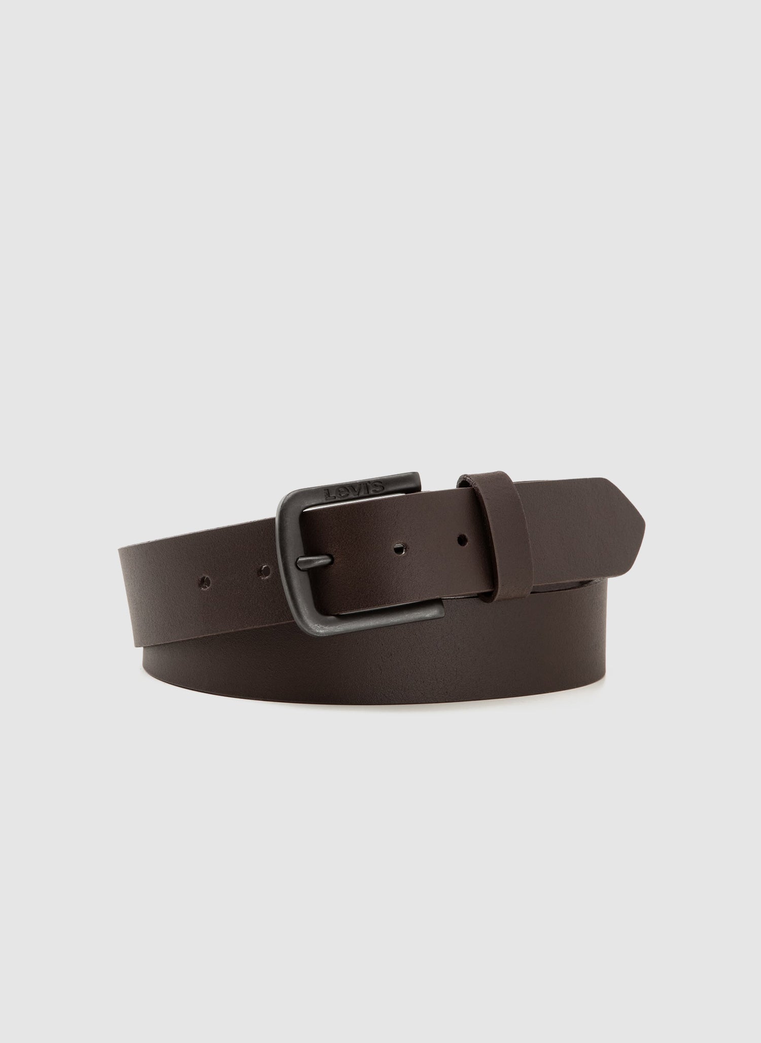 Seine Harness Buckle Metal Leather Belt - Brown