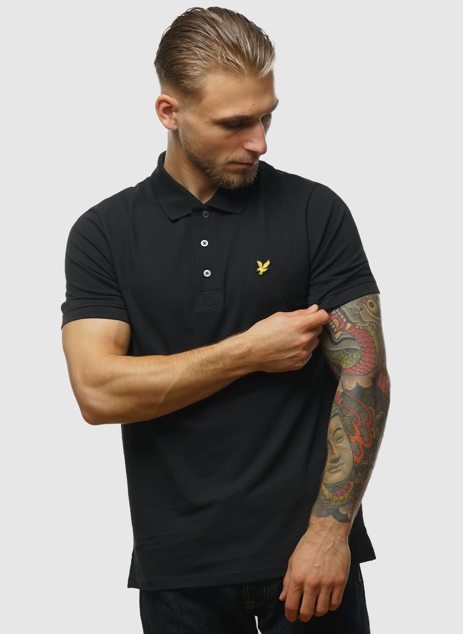 Plain Polo Shirt - Jet Black