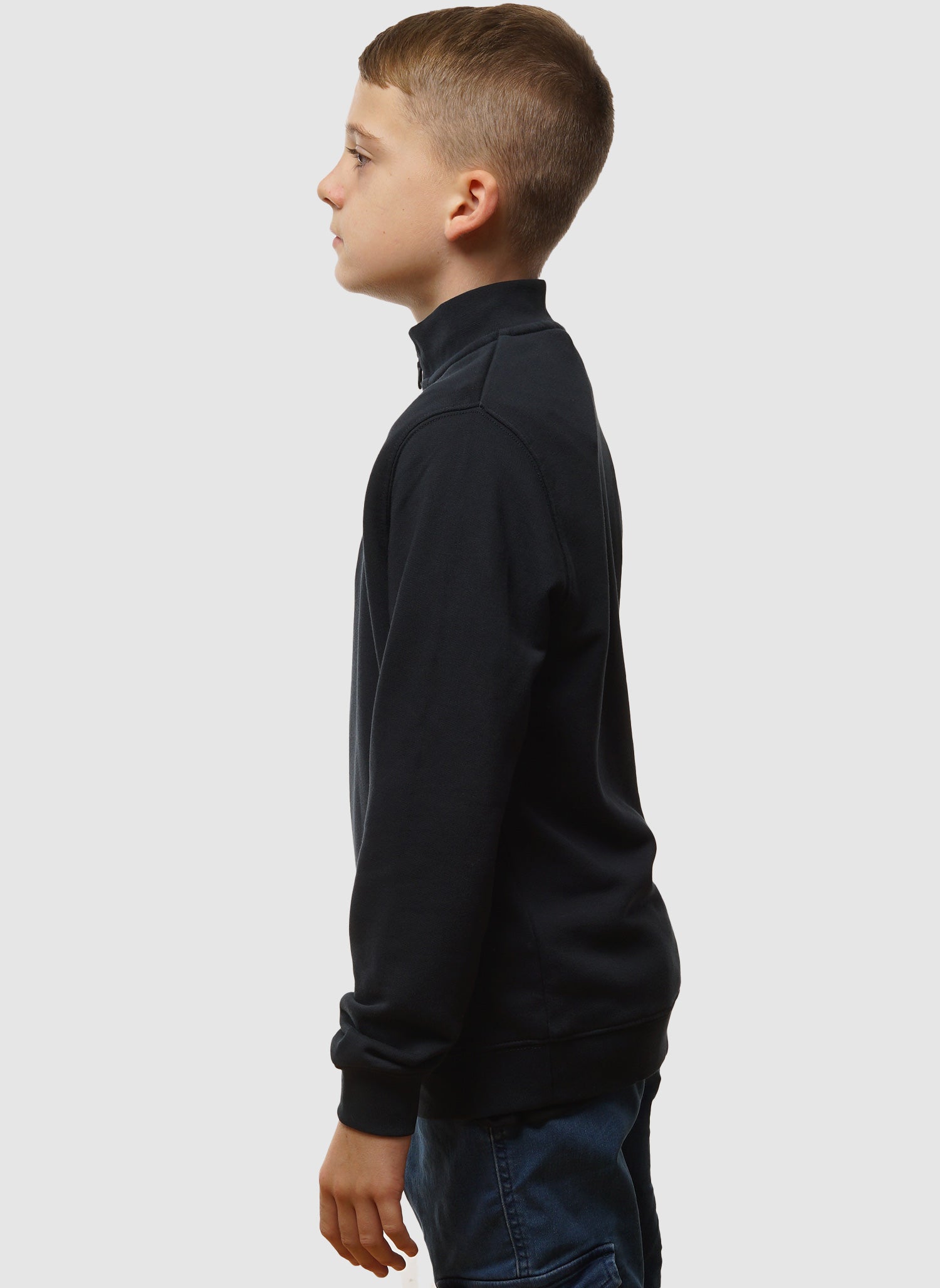 Kids Quarter Zip Pullover - Dark Navy