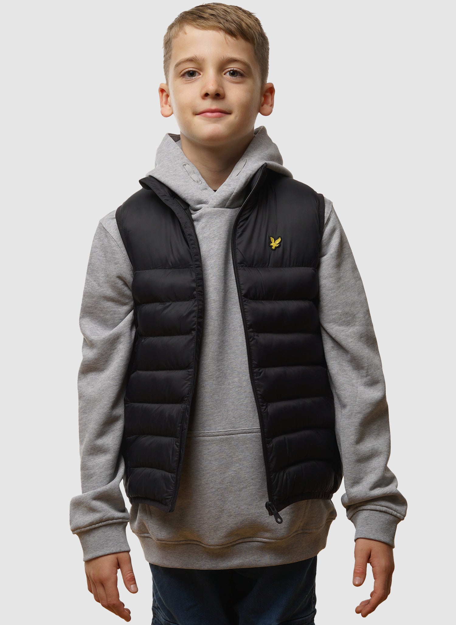 Kids Waded Gilet - Jet Black