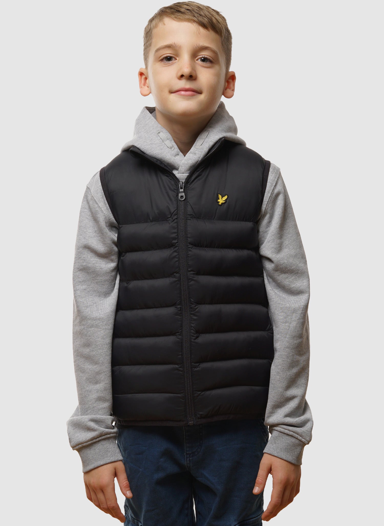 Kids Waded Gilet - Jet Black