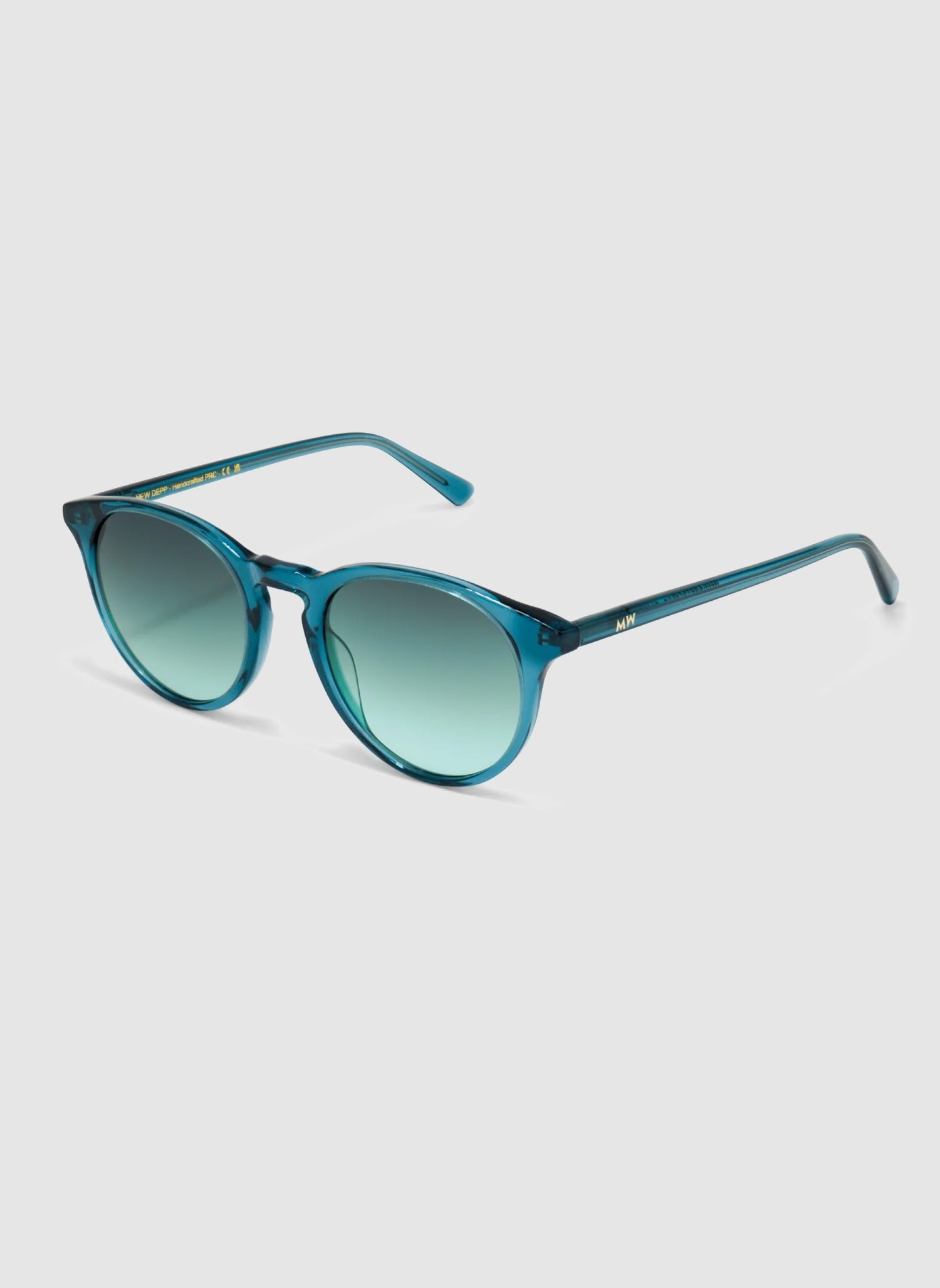 New Depp Sunglasses - Turquoise/Gradient Green