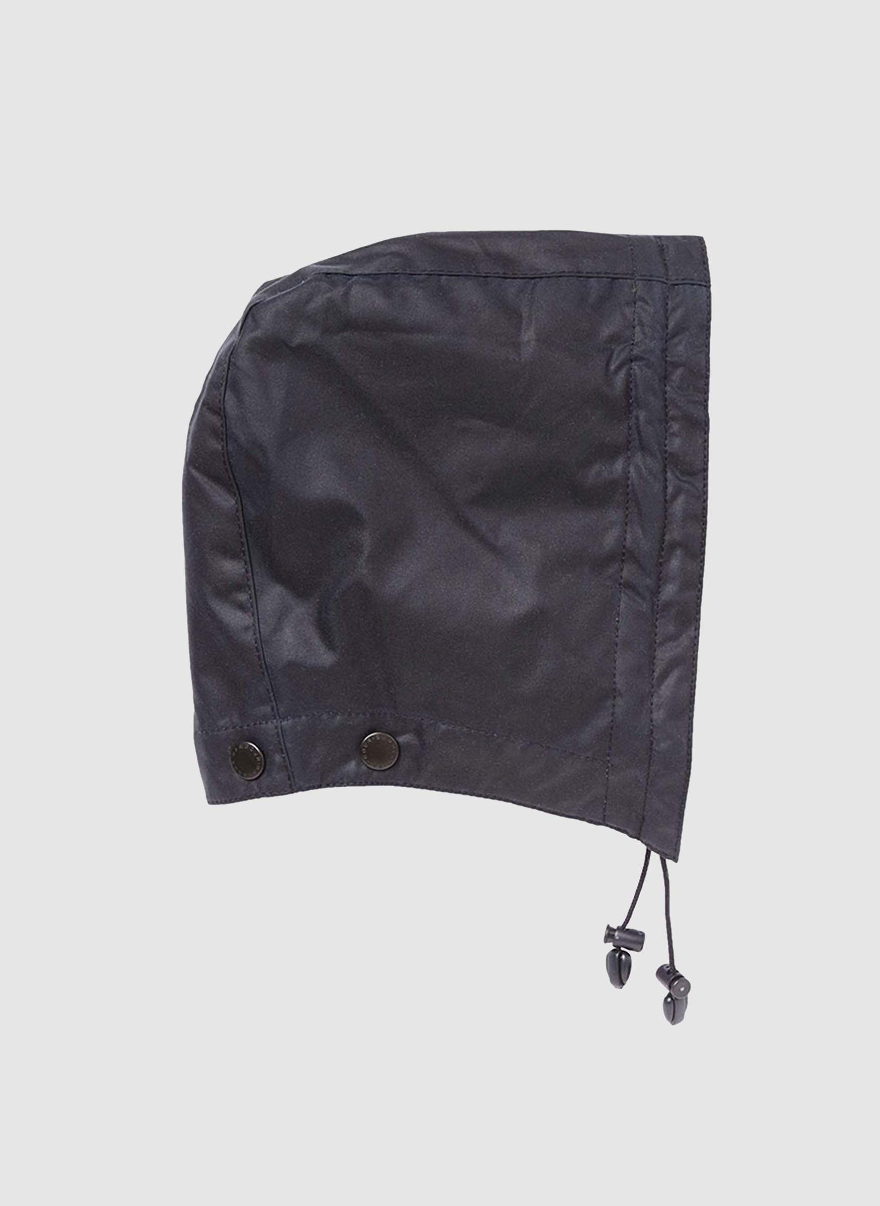 Waxed Cotton Hood - Navy