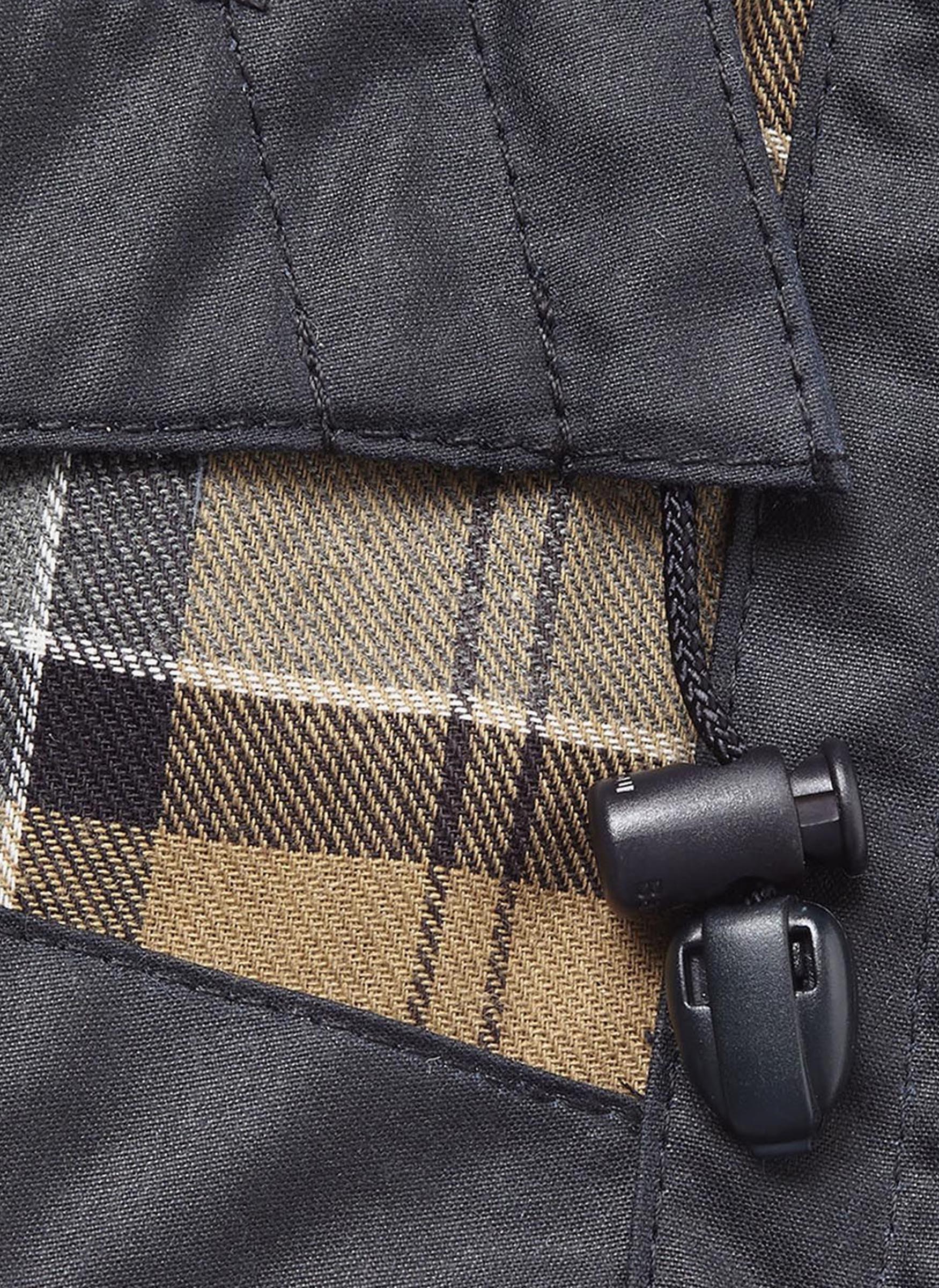 Waxed Cotton Hood - Navy